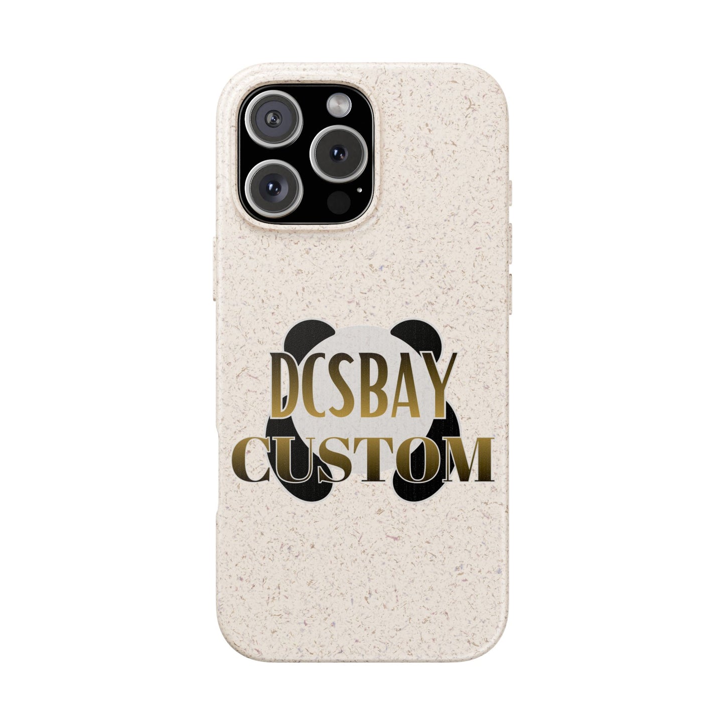 Biodegradable Panda Phone Case — Eco-Friendly Customizable iPhone Cover