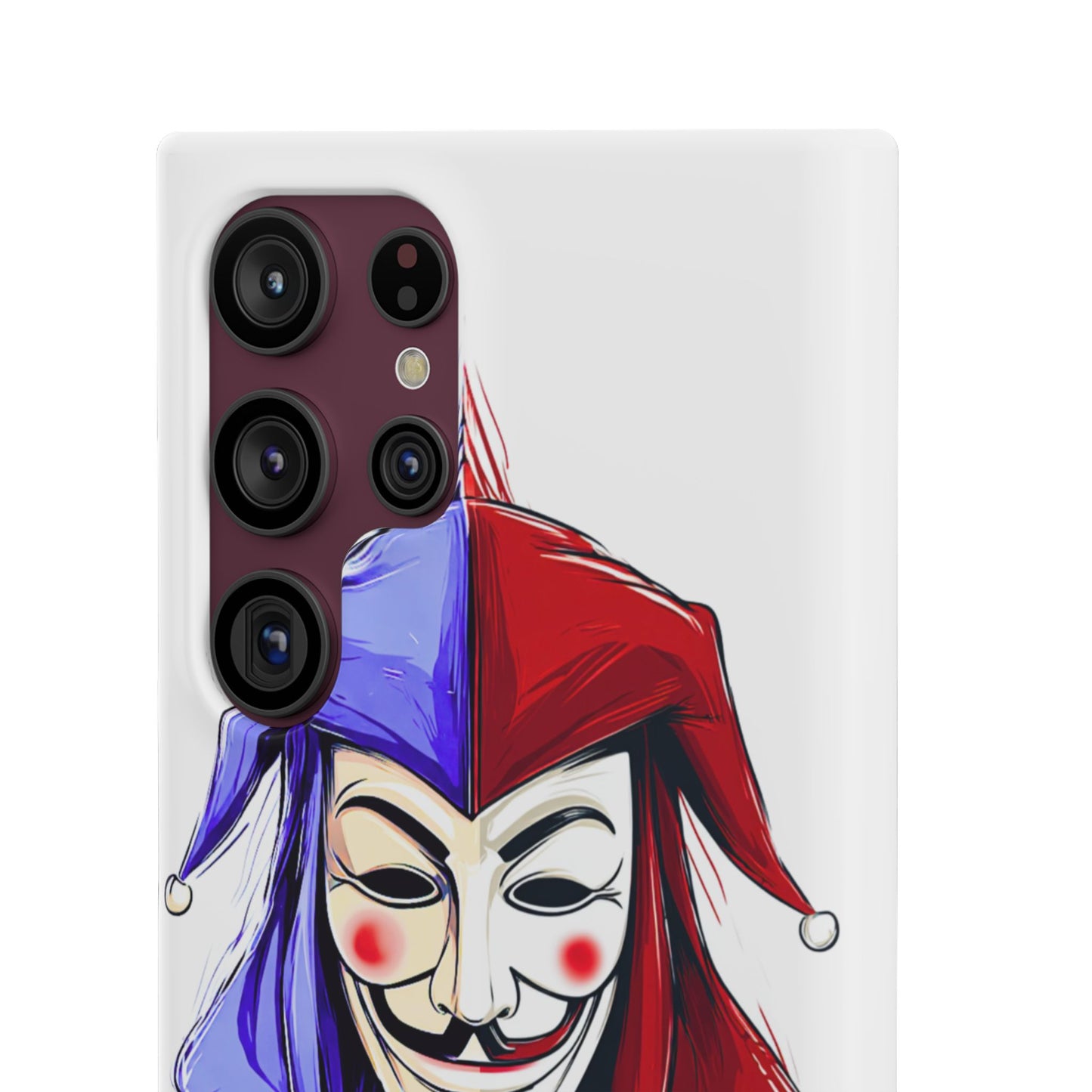Joker & Anonimous Reunited Guy Fawkes Art Snap Case and Protective Phone Cover For iPhone and Samsung