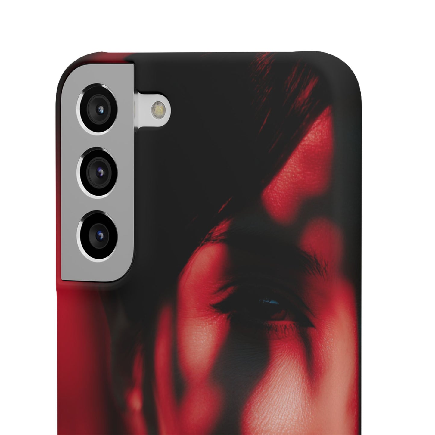 Stylish Snap Cases for Phone, Artistic Phone Cover, Unique Gifts, Red Aesthetic Case, Trendy Accessory, Vibrant Protection
