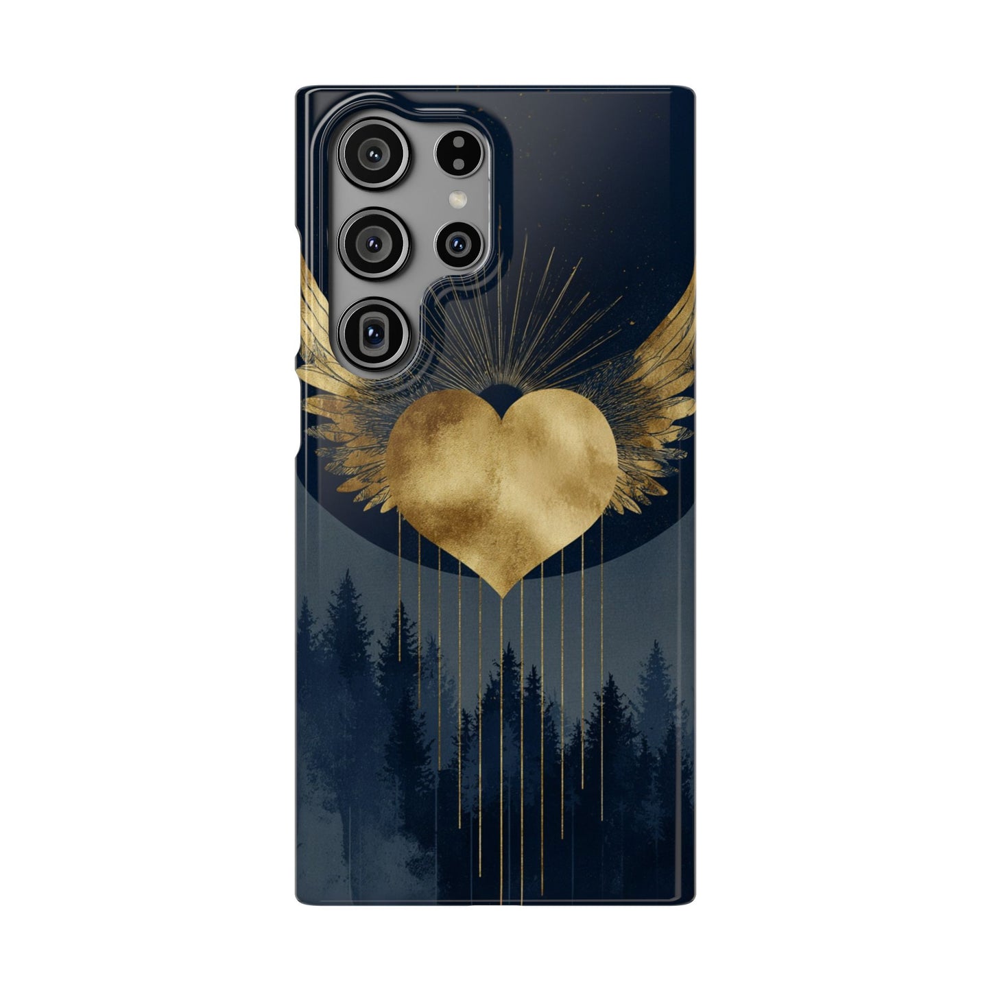 Heart Wing Snap Case, Elegant Phone Cover, Unique Gift, Artistic Accessory, Protective Case for Love and Romance