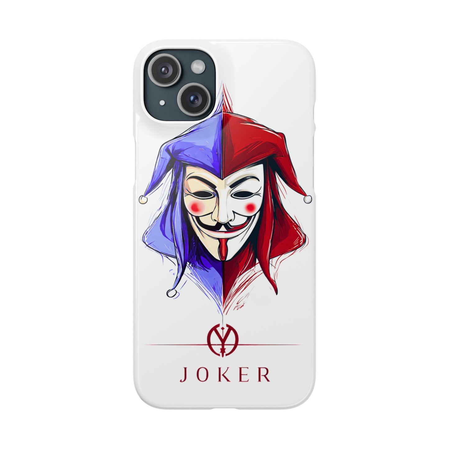 Joker & Anonimous Reunited Guy Fawkes Art Snap Case and Protective Phone Cover For iPhone and Samsung