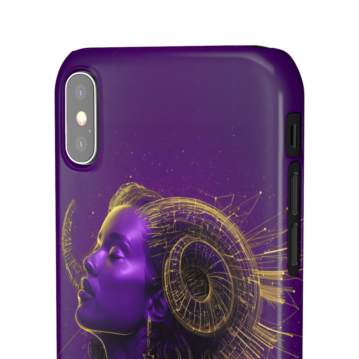 Purple Gold Celestial Virgo Snap Case and Protective Cover for Samsung and iPhone