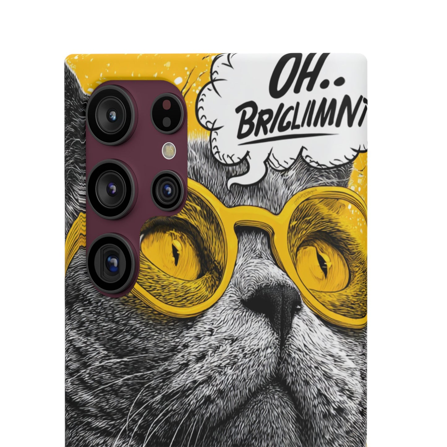 Playful Cat Snap Case - Quirky Phone Cover for Cat Lovers, Gift for Pet Enthusiasts, Funny Accessory for Any Occasion