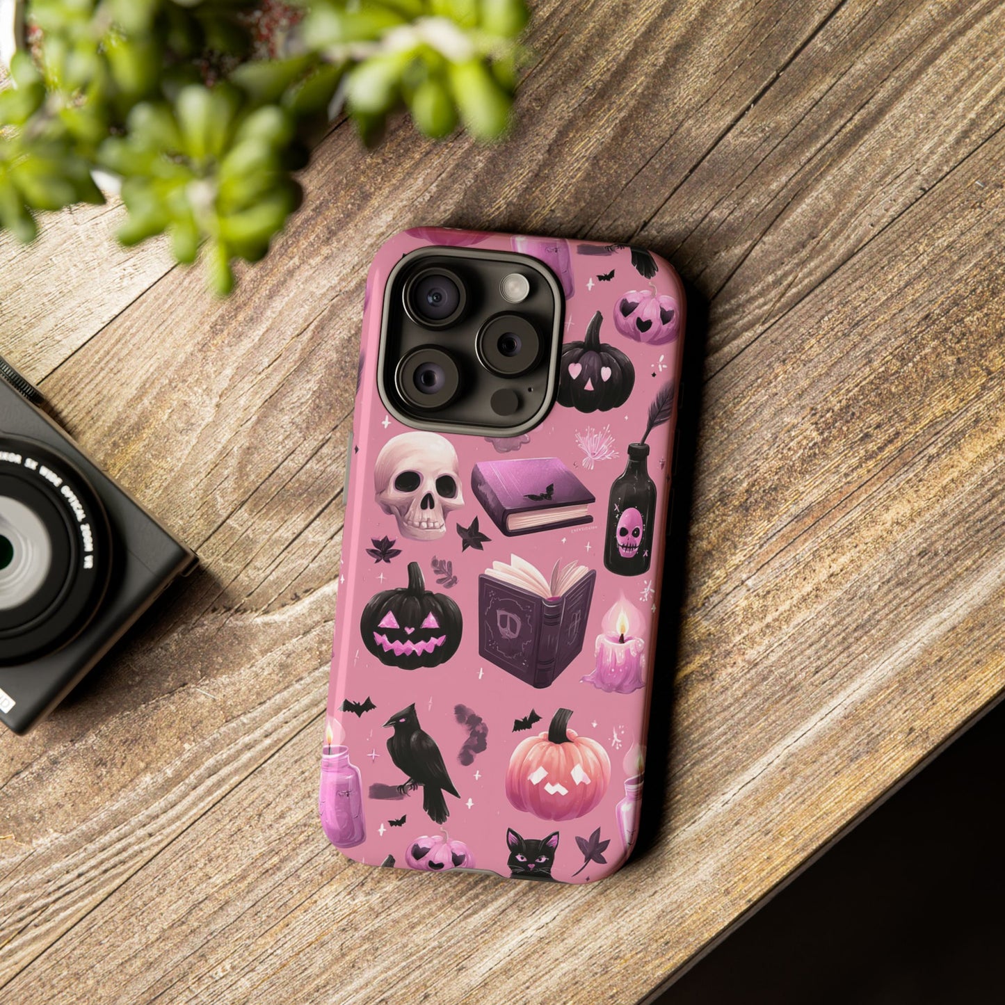 Spooky Phone Case - Halloween Design, Cute Costume Accessory, Fall Decor, Gift for Cat Lovers, Witchy Vibes, Trick or Treat