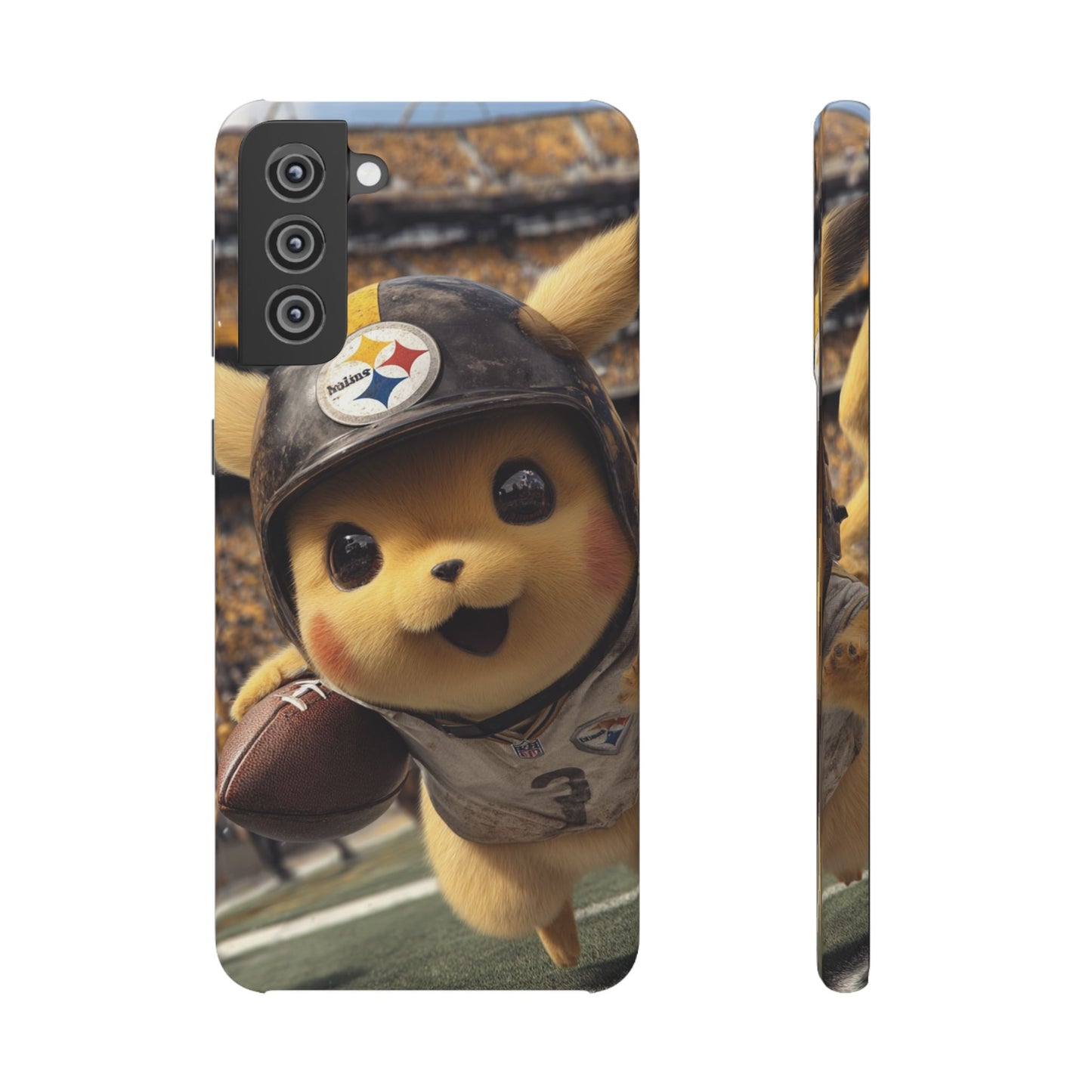 Fun Character Sports Snap Case, Phone Case, Fun Tech Accessory, Cute Gift for Gamers, Football Lovers, Kids.