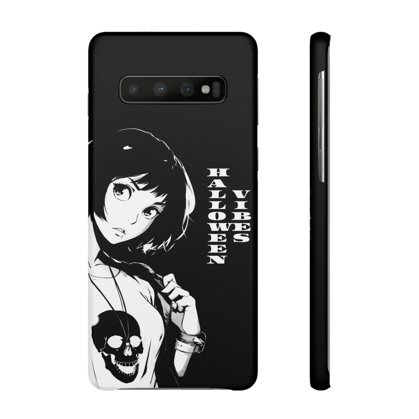 Halloween Vibes Snap Case Black and White Protective Phone Cover for iPhone and Samsung