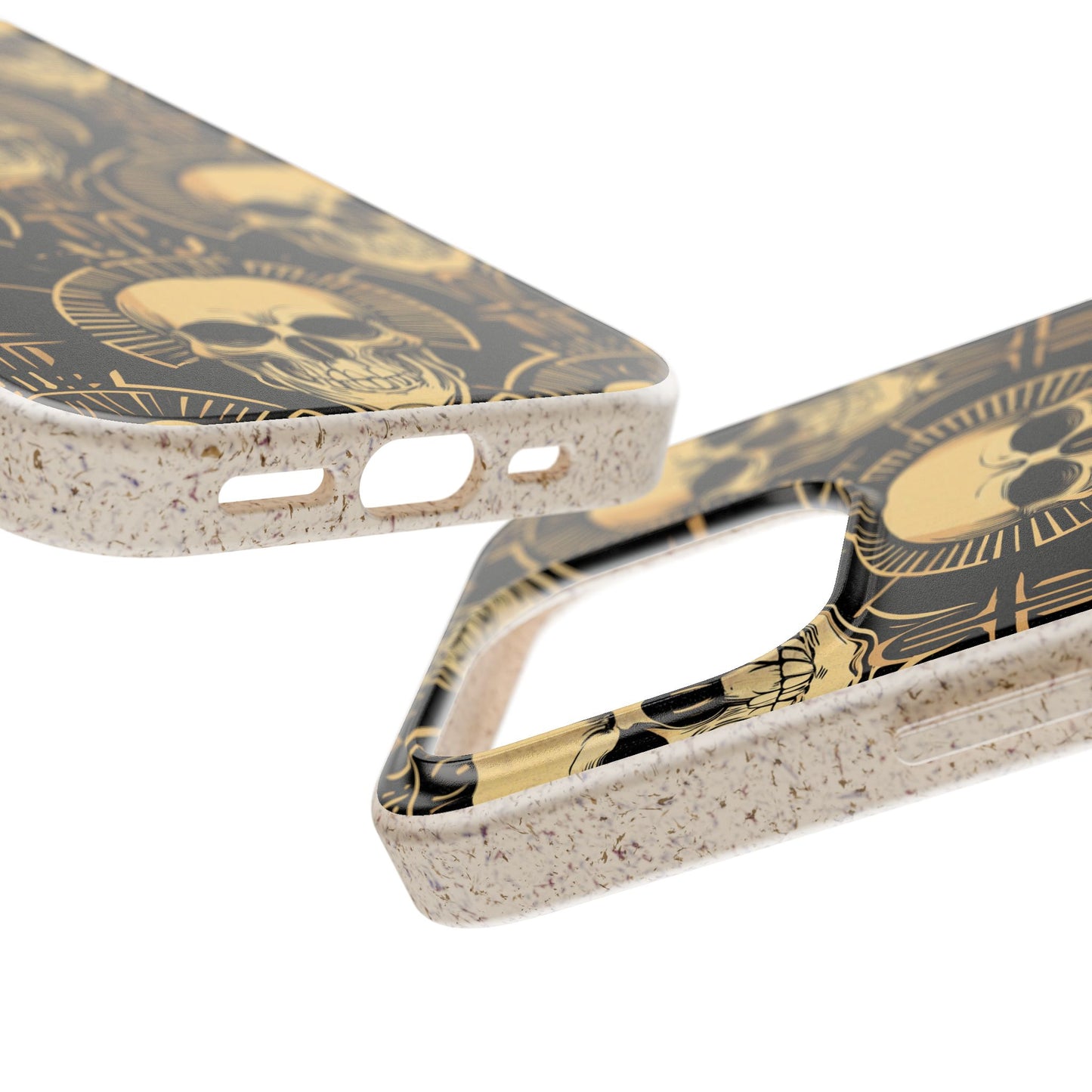 Skull Biodegradable Phone Case, Eco-Friendly iPhone Cover, Sustainable Gift, Cool Skull Design, Skull Art Accessories, Halloween Decor