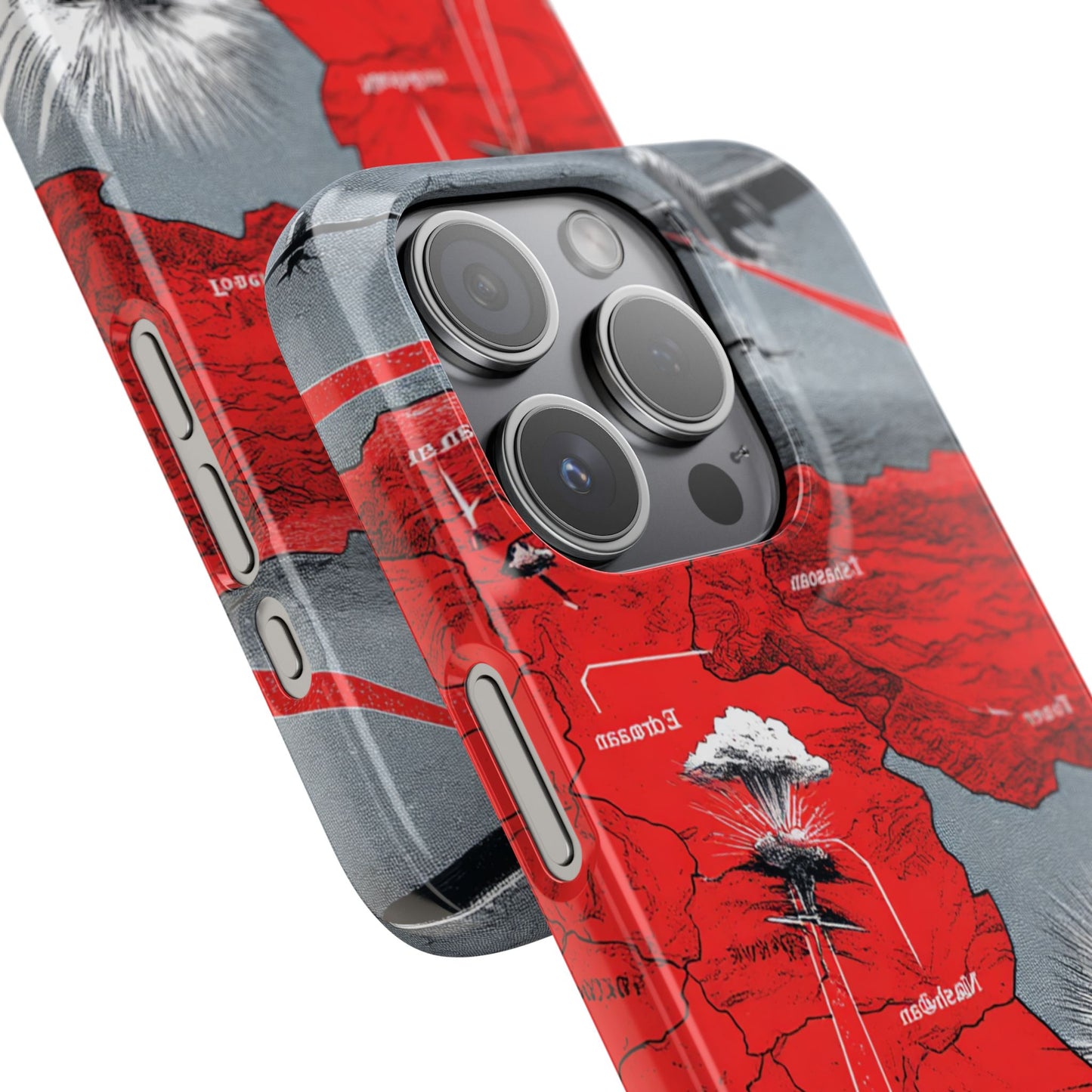 Bold Graphic Snap Case with Dramatic Design, Unique Phone Cover, Artistic Protection for iPhone, Trendy Gadget Gift, Edgy Tech Accessory