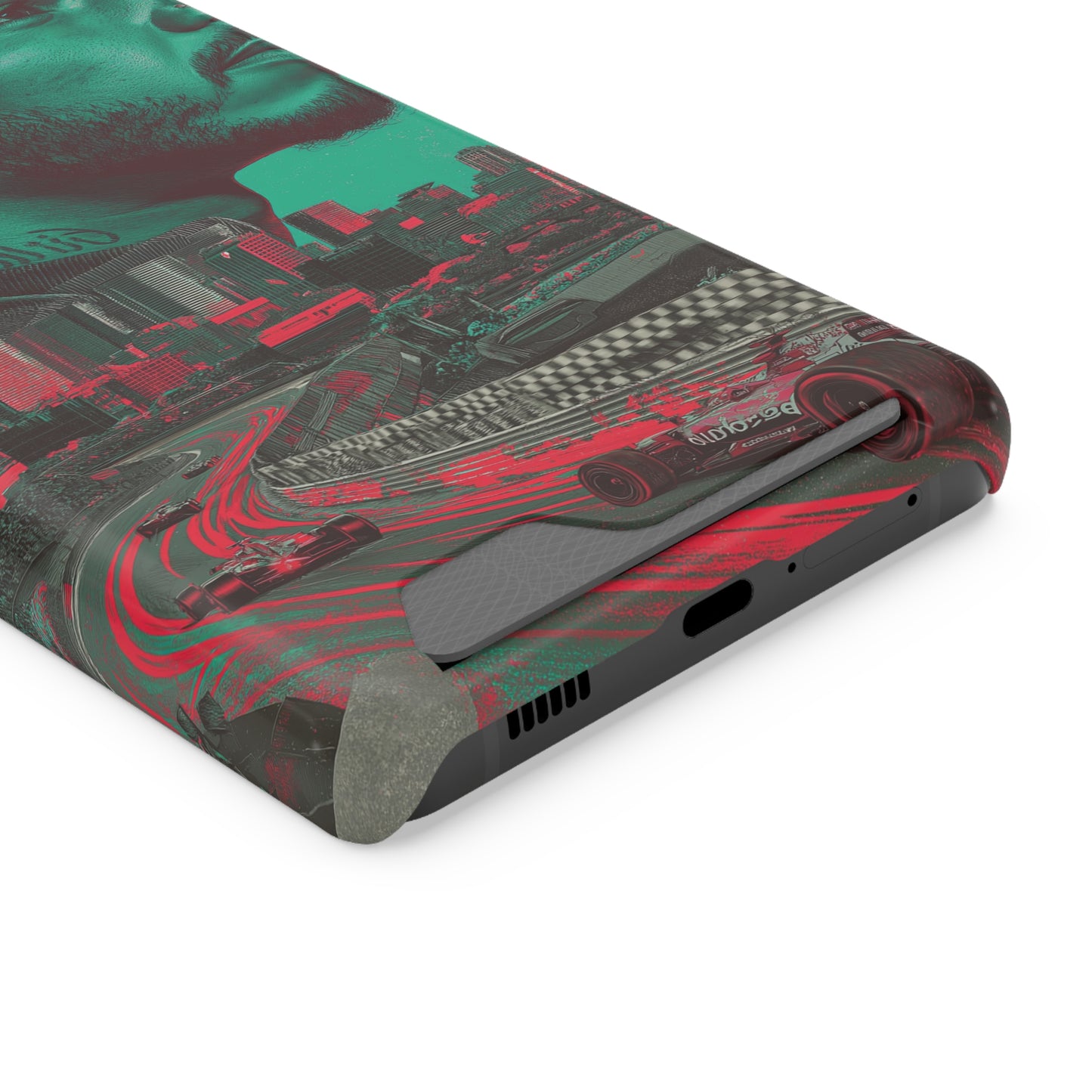 Racing Phone Case, Card Holder Case, Sports Phone Cover, Gift for Car Enthusiasts, Personalized Cell Phone Protector
