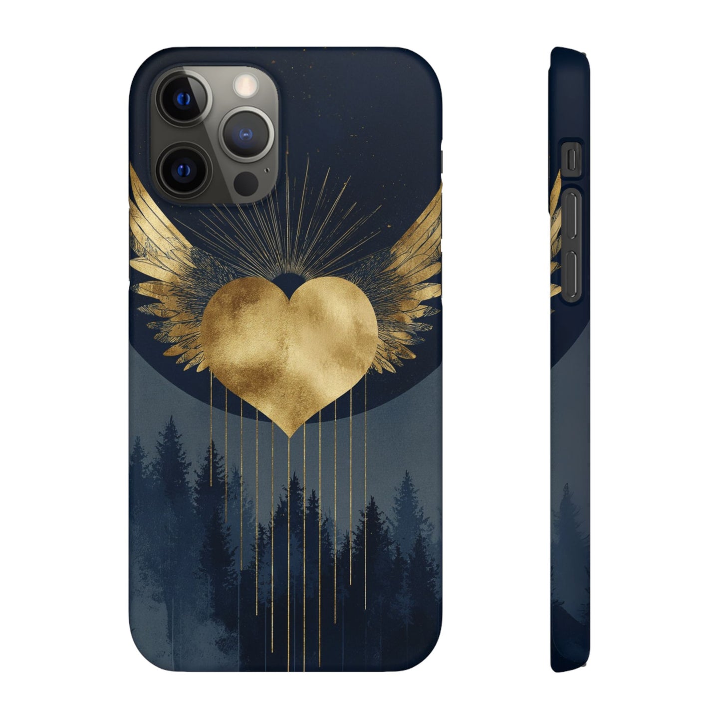 Heart Wing Snap Case, Elegant Phone Cover, Unique Gift, Artistic Accessory, Protective Case for Love and Romance