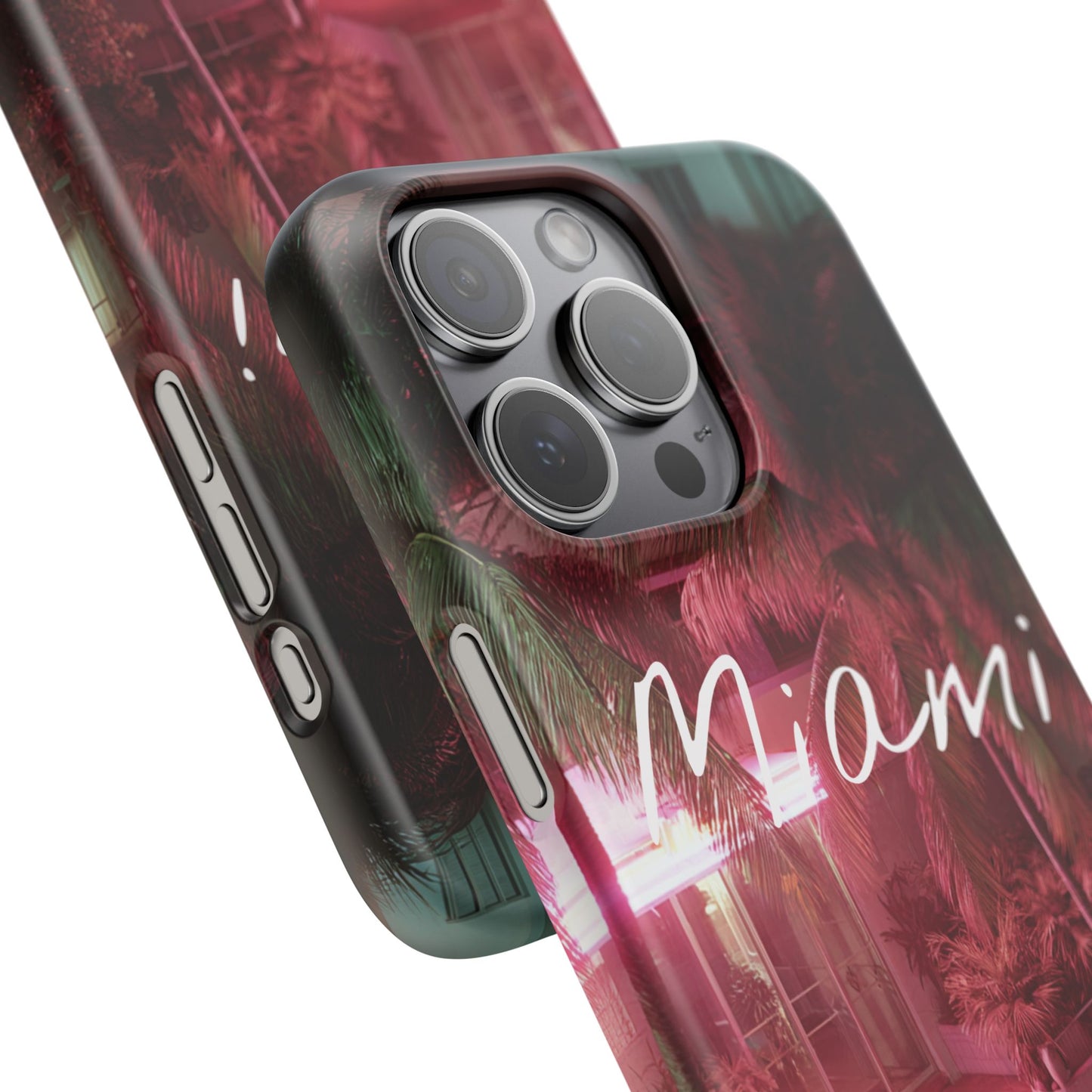 Miami Vibes Snap Case, Tropical Phone Cover, Summer Accessory, Gift for Travel Lovers, Neon Aesthetic, Beach-themed Tech