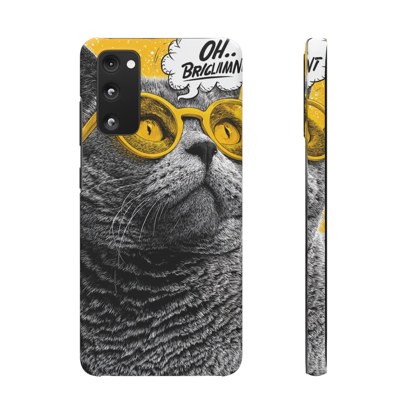 Playful Cat Snap Case - Quirky Phone Cover for Cat Lovers, Gift for Pet Enthusiasts, Funny Accessory for Any Occasion
