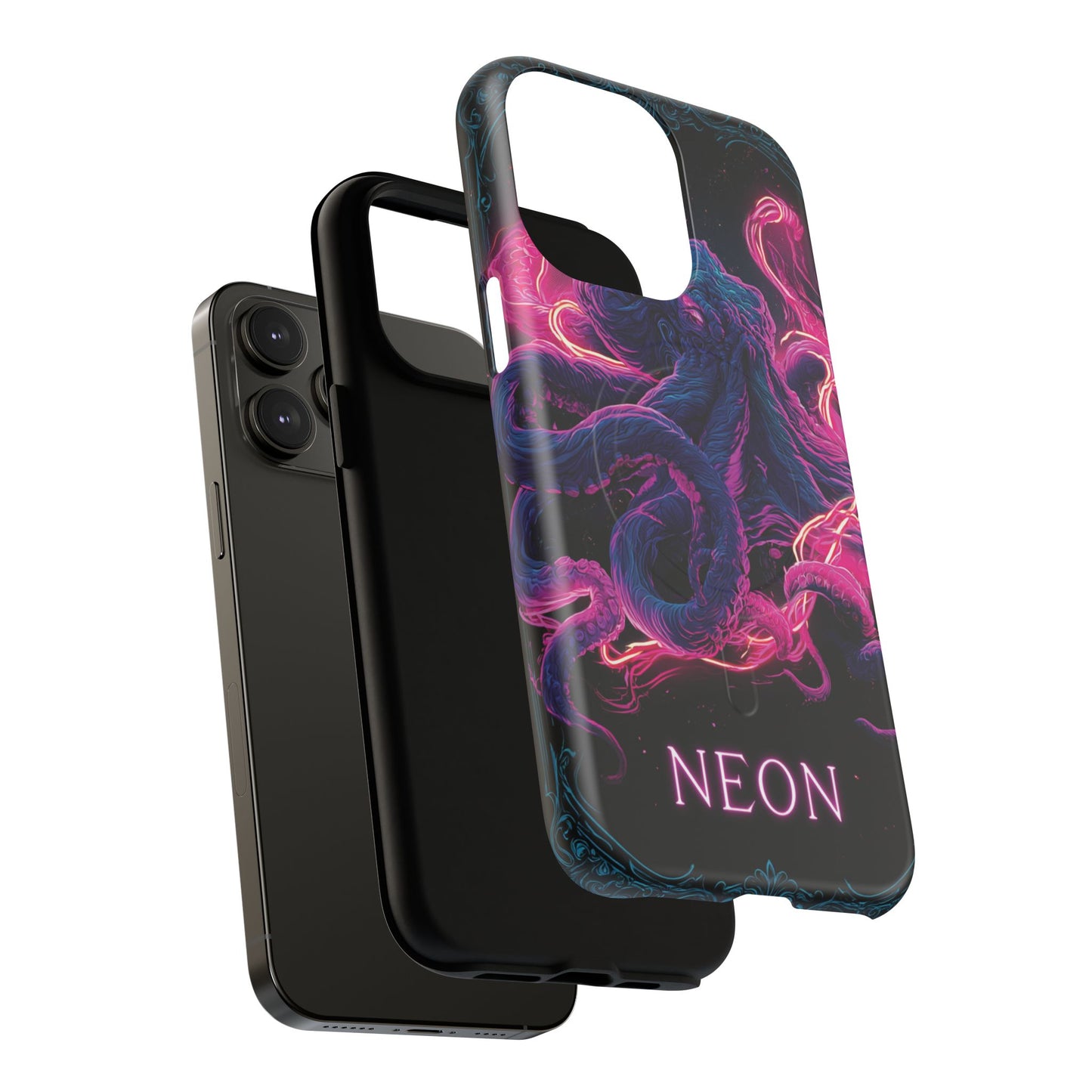 Neon Octopus Phone Case — Tough Magnetic Protective Cover