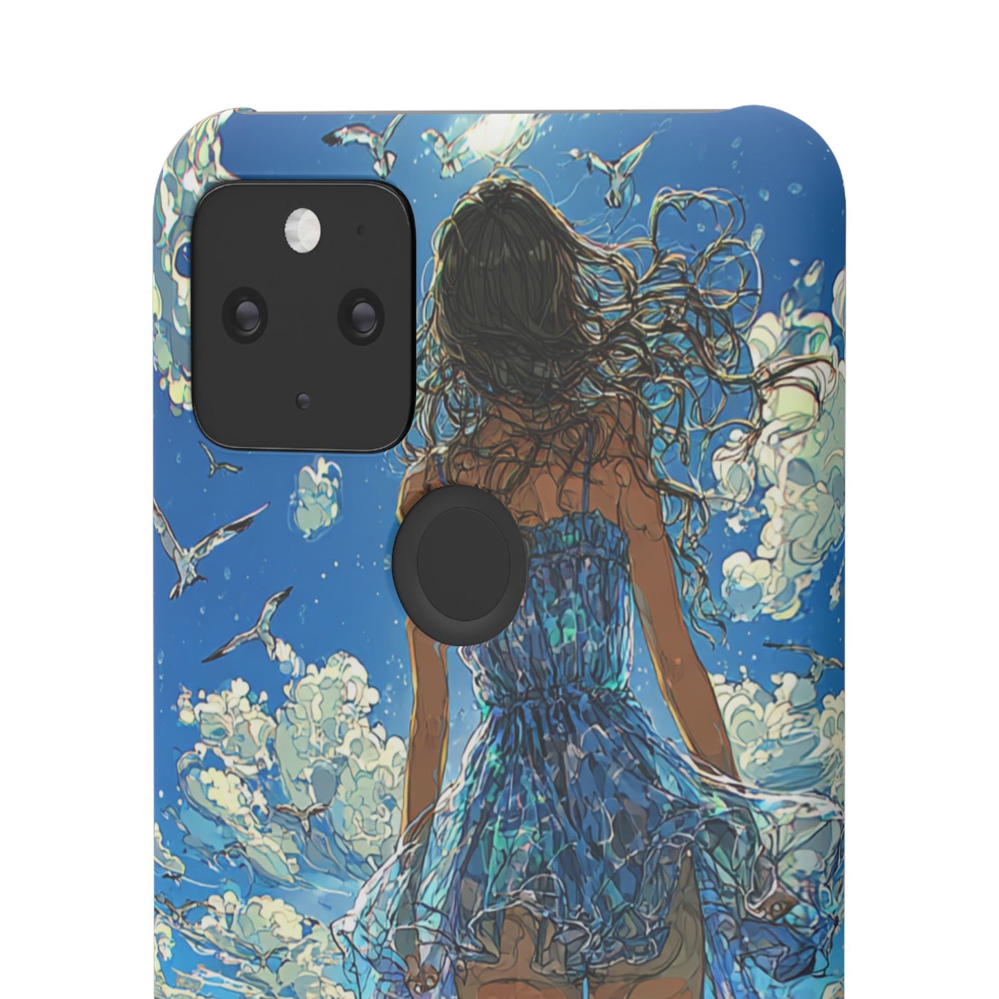 Summer Breeze Snap Case, Ocean Art Phone Cover, Beach Vibes Cell Case, Gift for Her, Custom Phone Accessory