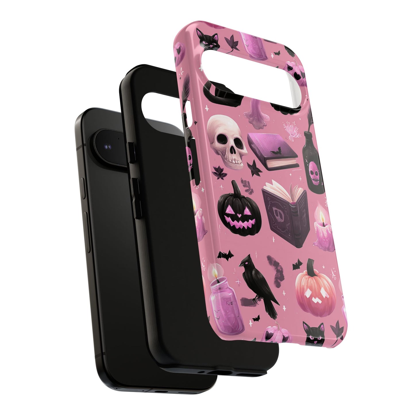 Spooky Phone Case - Halloween Design, Cute Costume Accessory, Fall Decor, Gift for Cat Lovers, Witchy Vibes, Trick or Treat