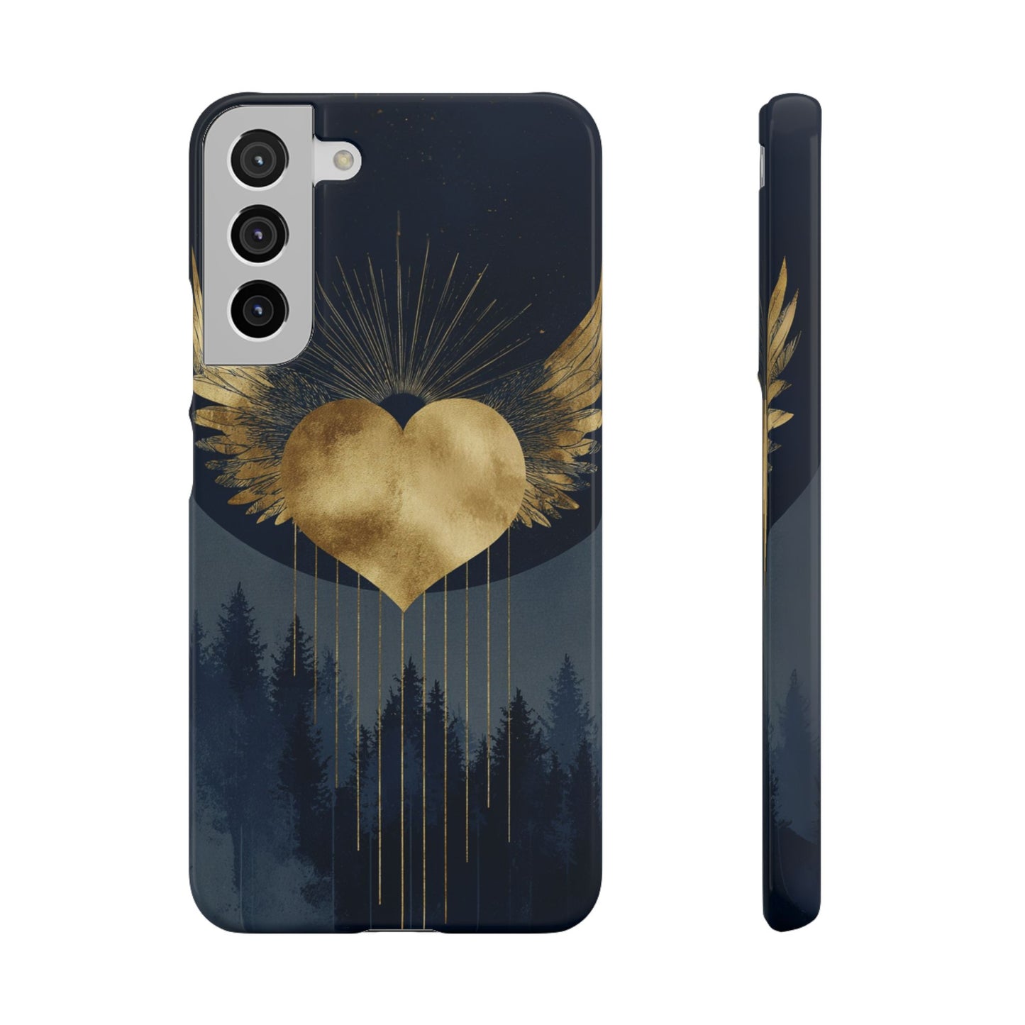 Heart Wing Snap Case, Elegant Phone Cover, Unique Gift, Artistic Accessory, Protective Case for Love and Romance