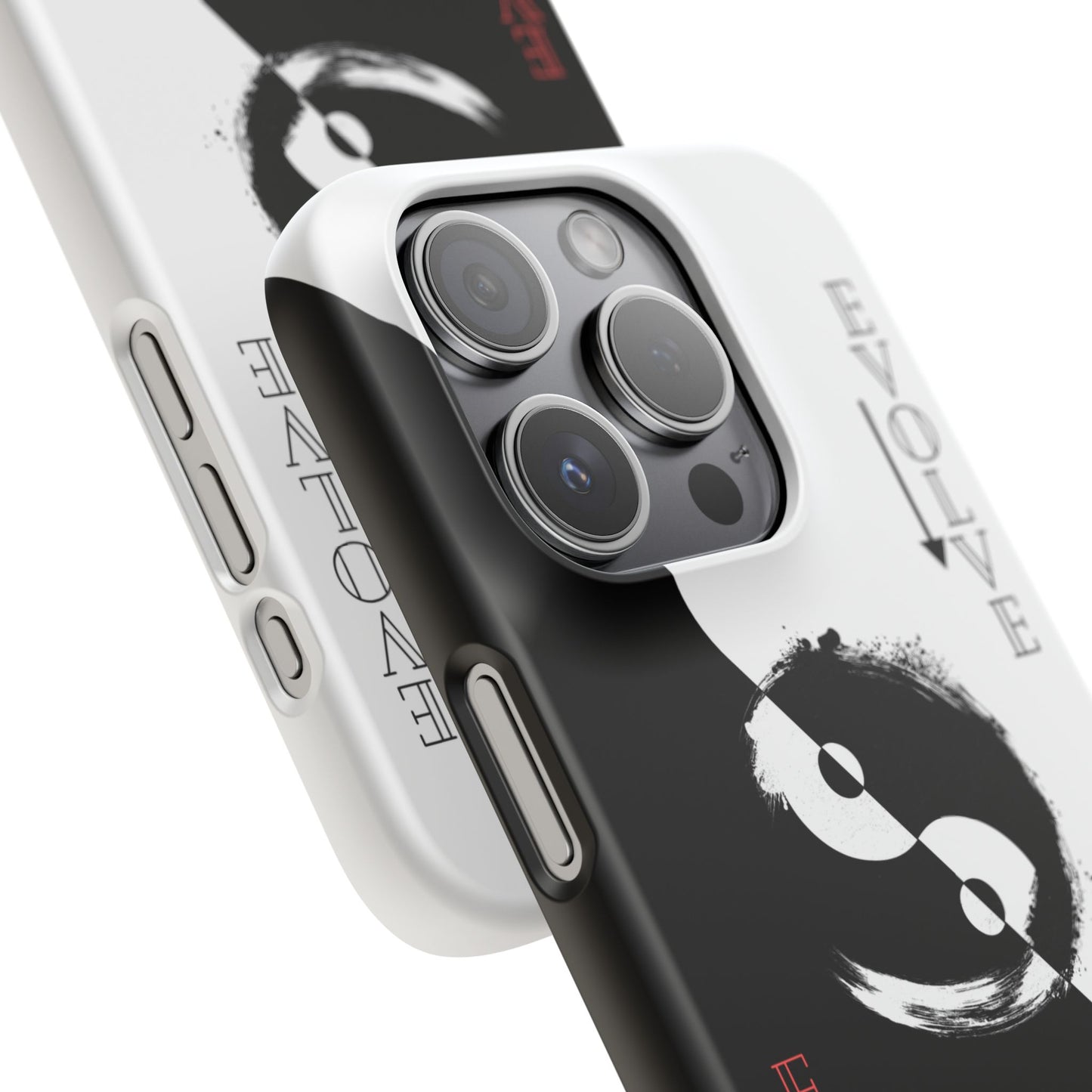 Yin Yang Evolve Black and White Snap Case Cover for iPhone and Samsung
