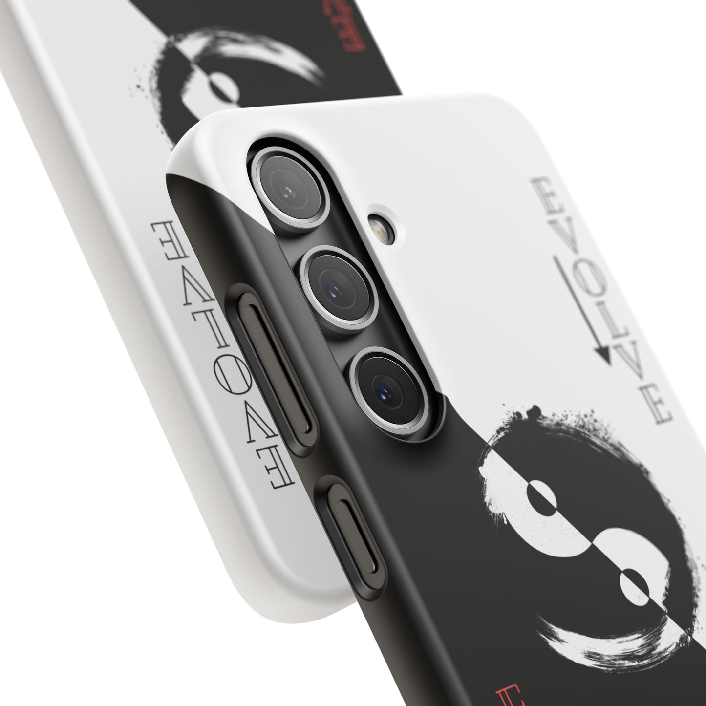 Yin Yang Evolve Black and White Snap Case Cover for iPhone and Samsung