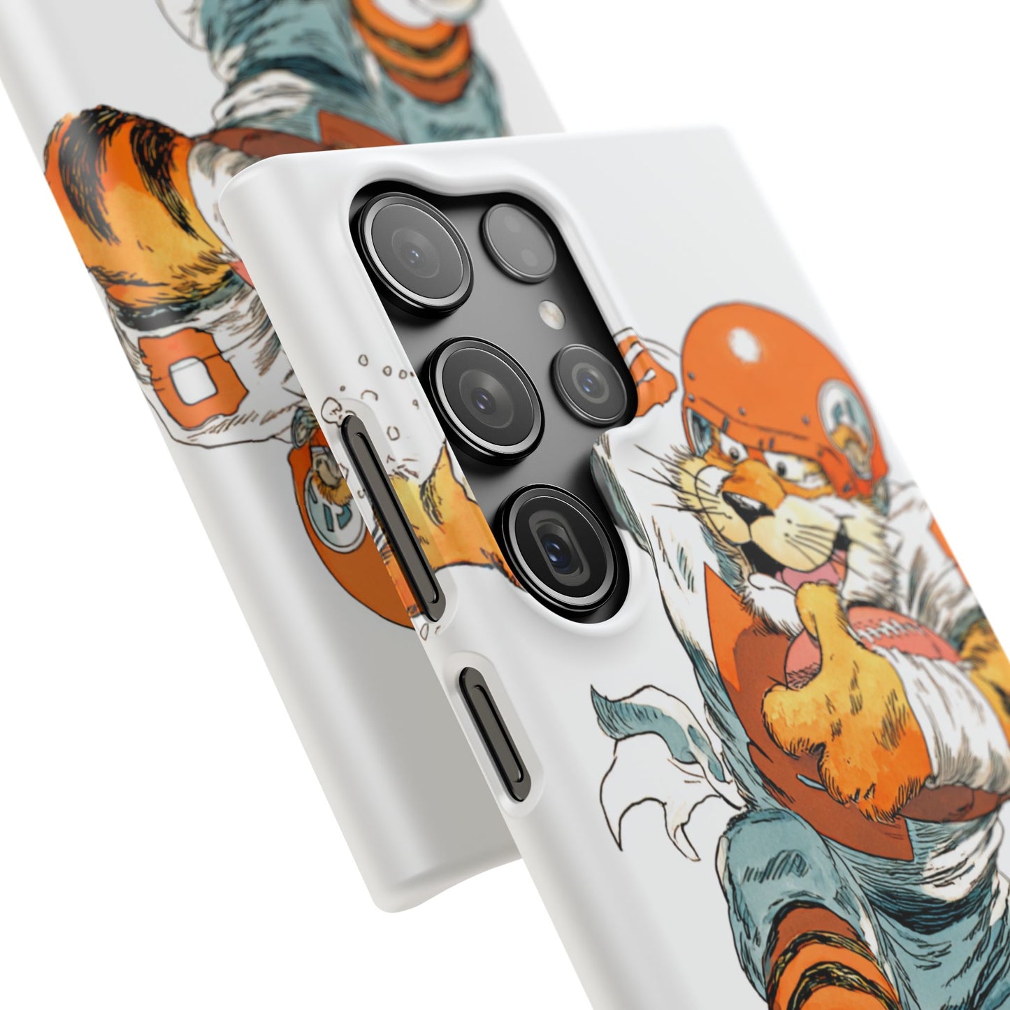 Cincinnati Bengals Snap Cases, Football Fans Phone Case, Tiger Cartoon Art Design, Football Lover Gift, Protective Phone Cover