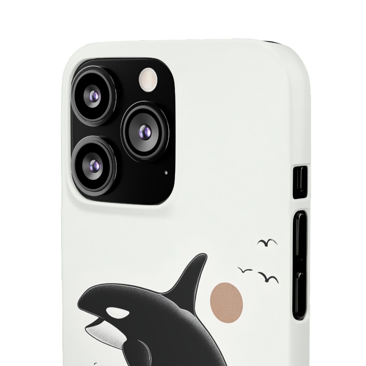 Whale Splash Phone Case | Ocean Lover Gift, Marine Art, Snap Cases, Cute Whale Design, Custom Phone Accessories