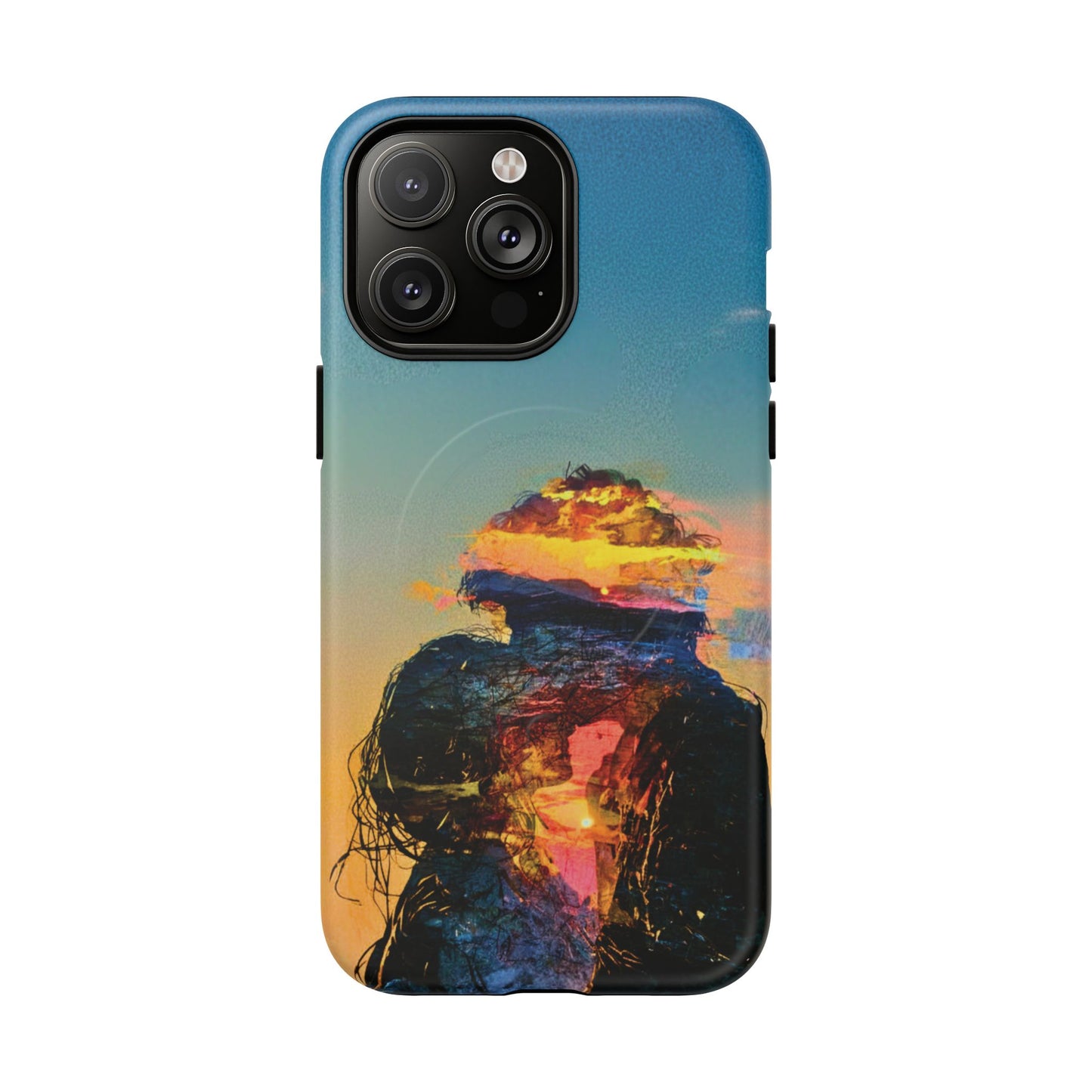 Abstract Sunset Silhouette Tough Magnetic Phone Case