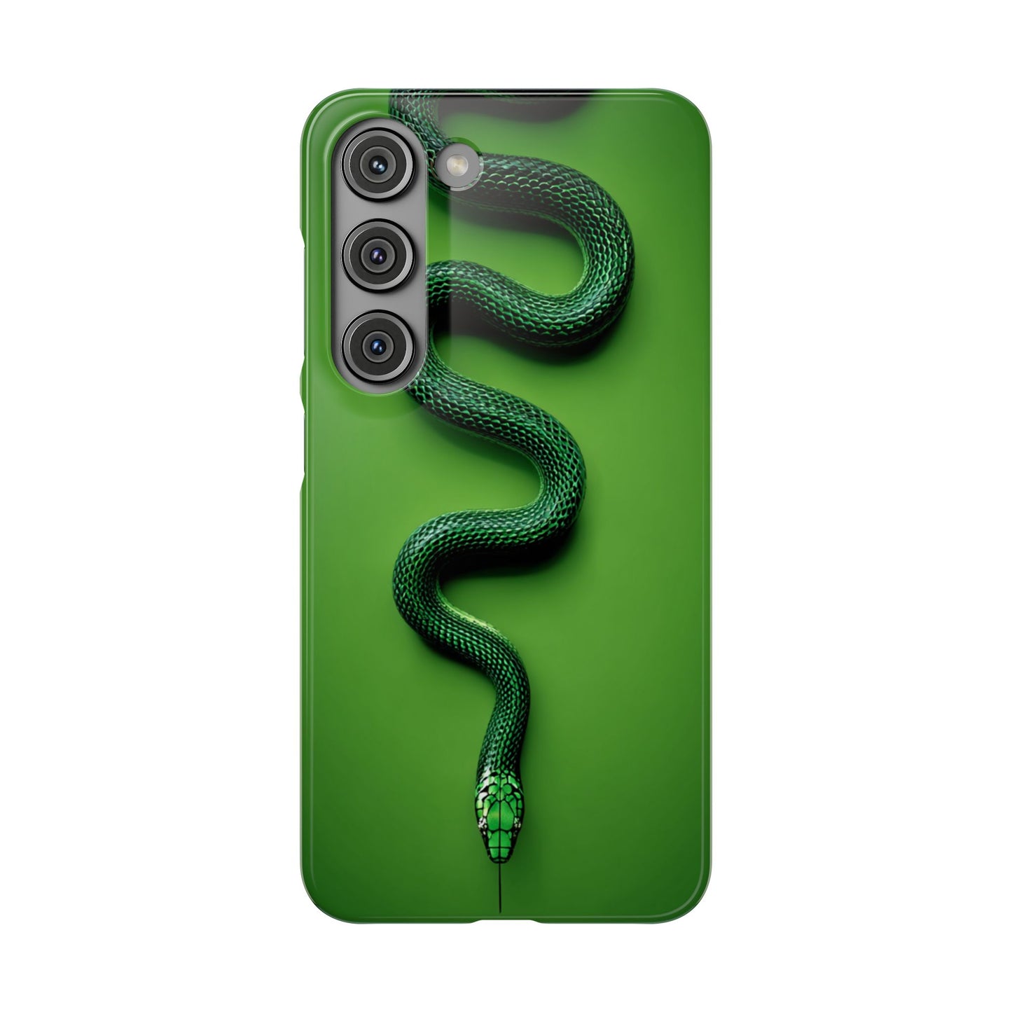 Green Snake Snap Case for iPhone, Stylish Phone Cover, Unique Gift, Trendy Accessory, Birthday, Nature Lover's Phone Case