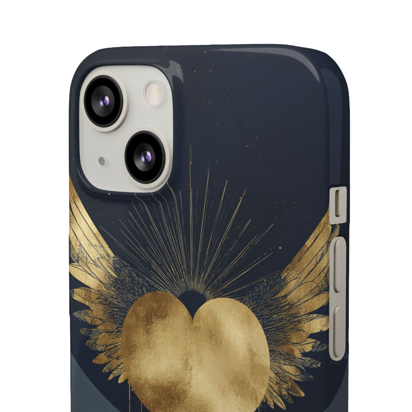 Heart Wing Snap Case, Elegant Phone Cover, Unique Gift, Artistic Accessory, Protective Case for Love and Romance