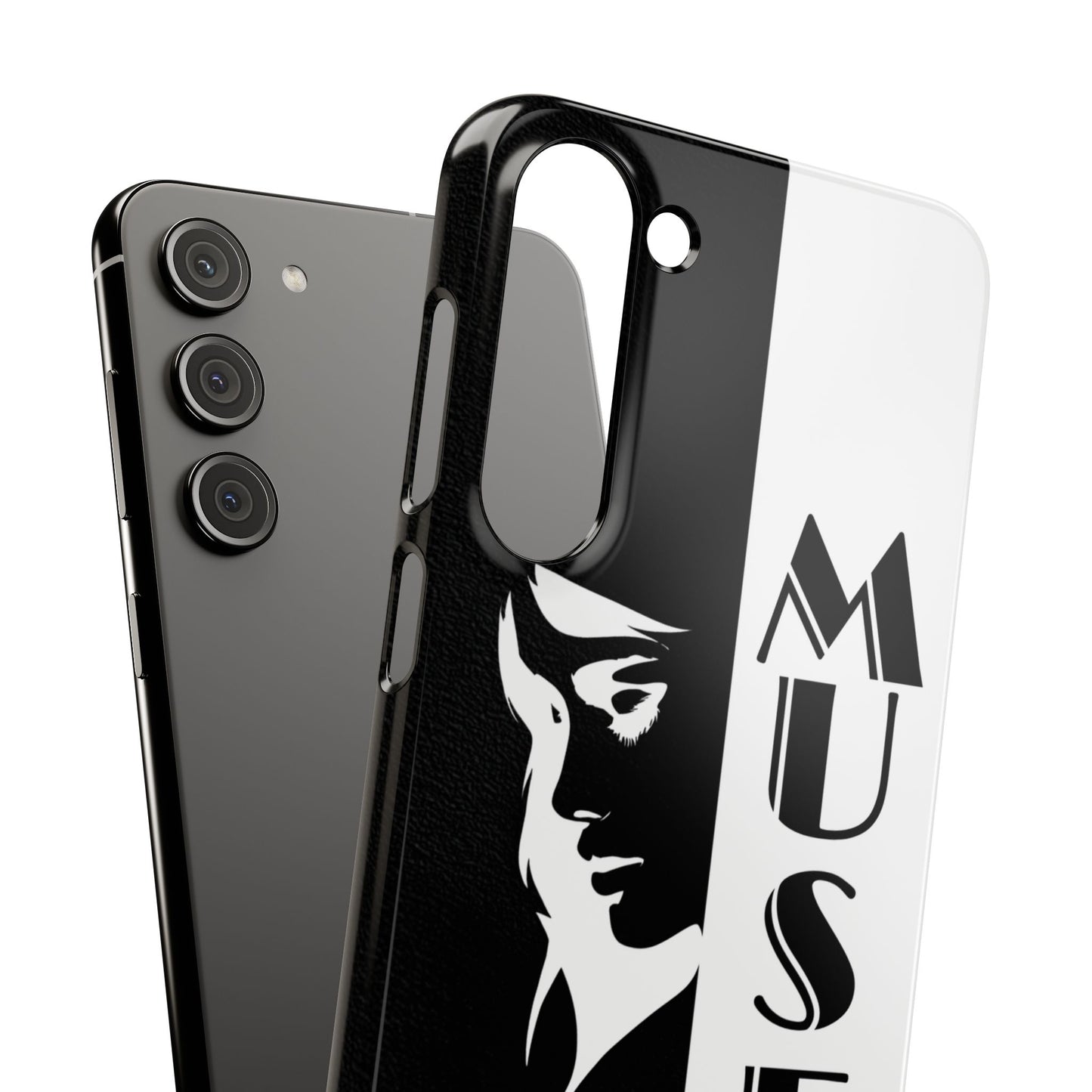 Black And White Bold Muse Snap Case Cover for iPhone and Samsung