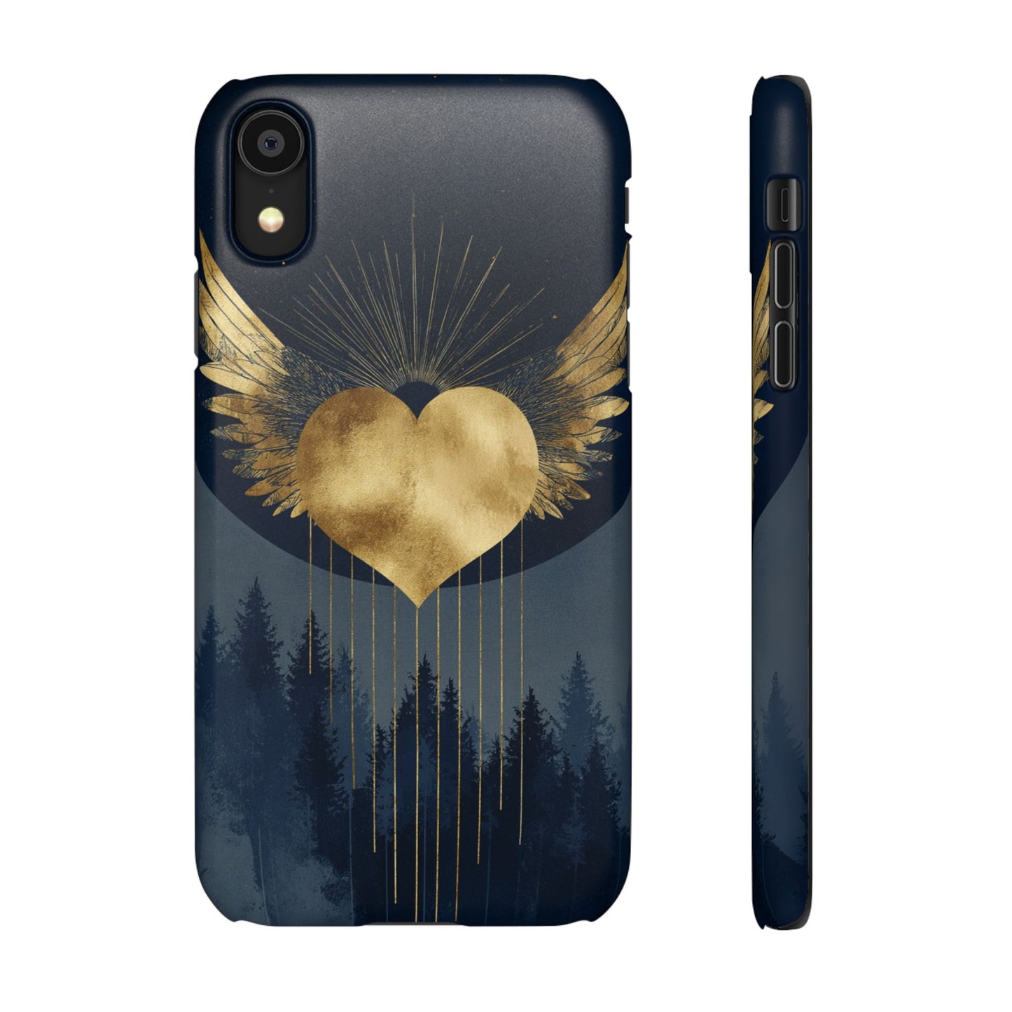 Heart Wing Snap Case, Elegant Phone Cover, Unique Gift, Artistic Accessory, Protective Case for Love and Romance