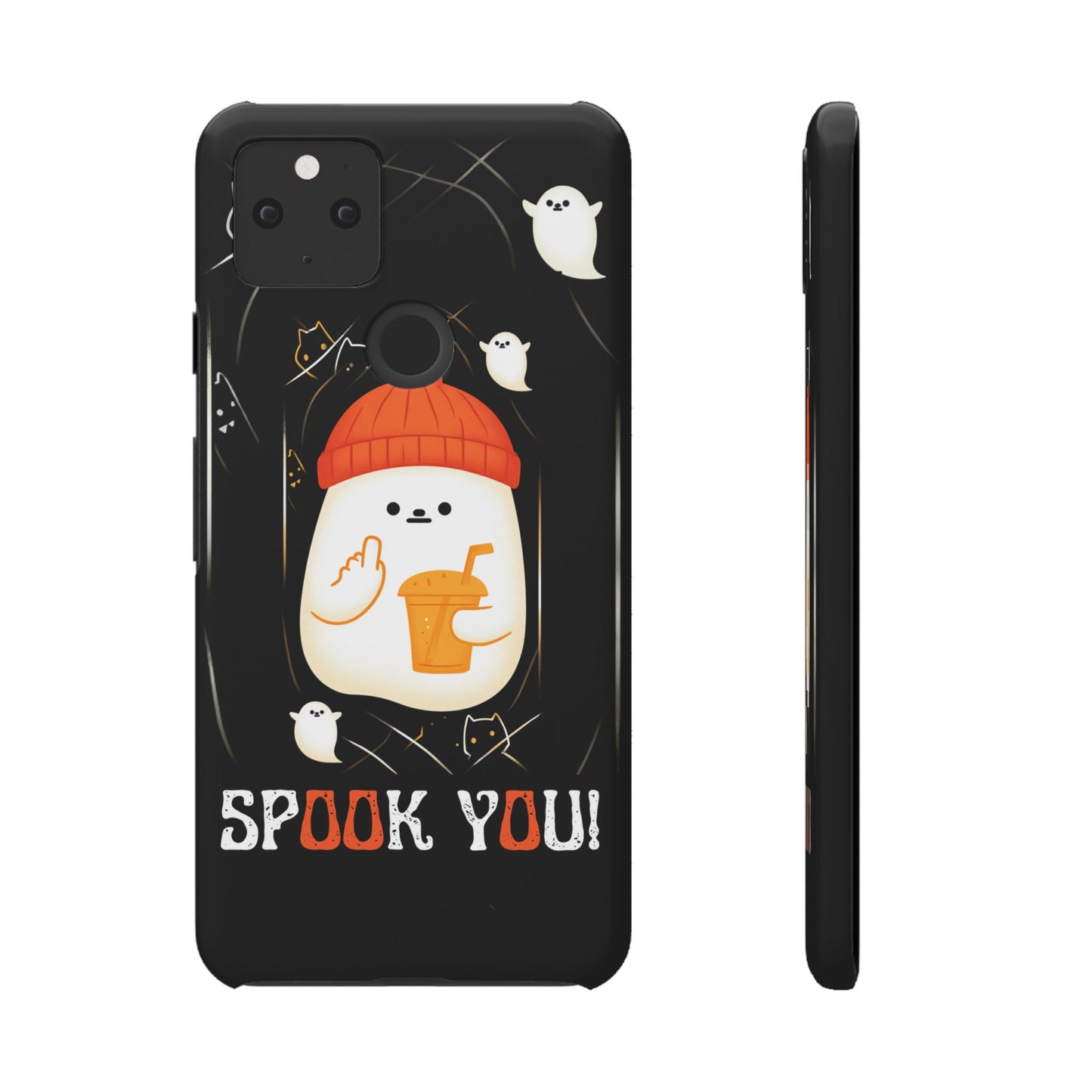 Spook You Halloween Ghost Snap Case Kawaii Protective Phone Cover for iPhone and Samsung