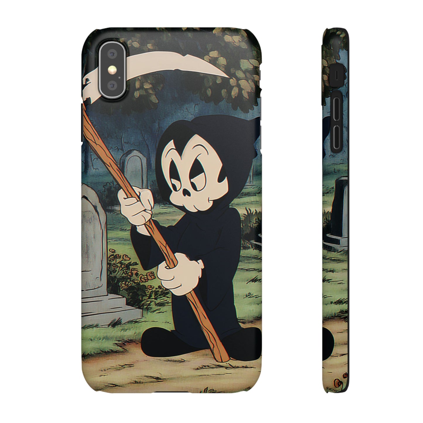 Grim Reaper Snap Case, Halloween Phone Case, Cute Death Phone Cover, Spooky Accessories, Unique Phone Protector