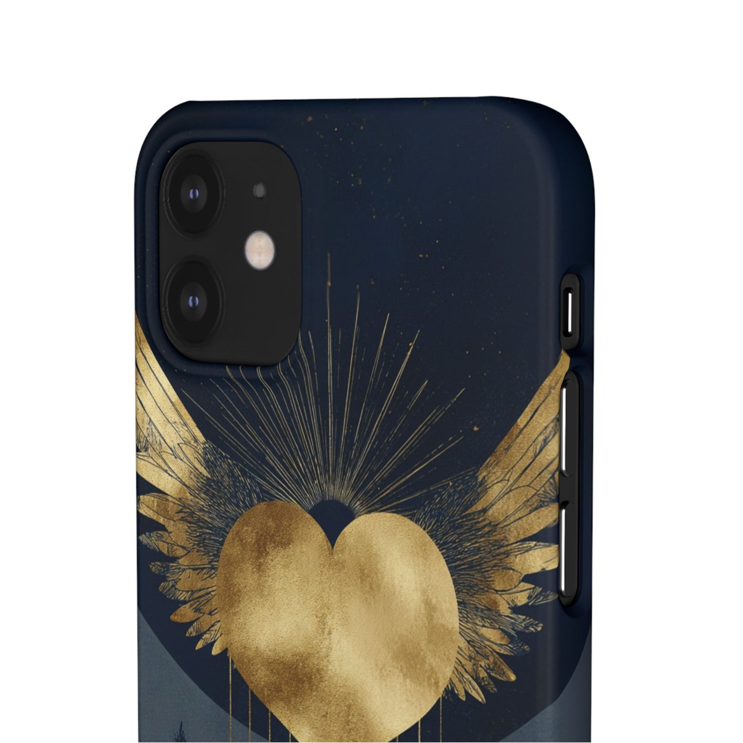 Heart Wing Snap Case, Elegant Phone Cover, Unique Gift, Artistic Accessory, Protective Case for Love and Romance