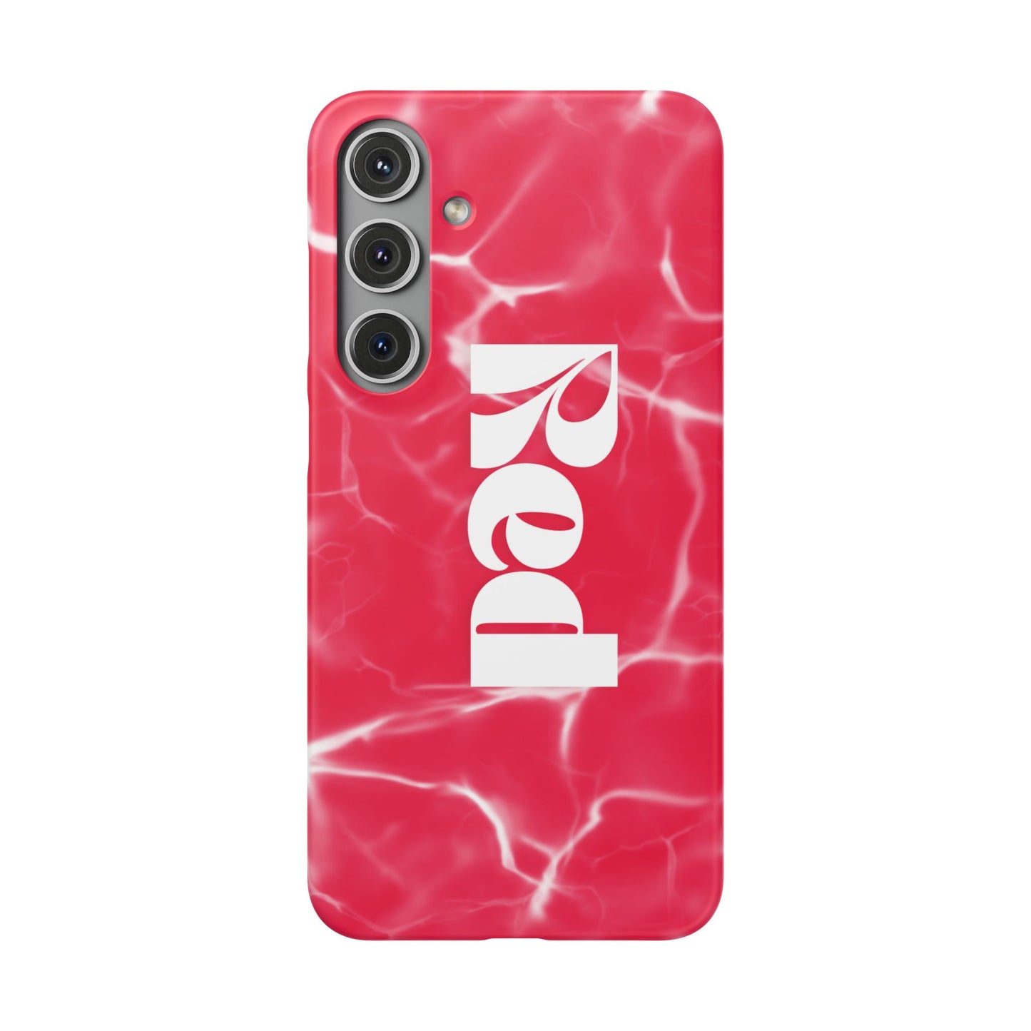 Vibrant Red Snap Case for iPhone, Trendy Phone Cover, Gift for Her, Summer Accessory, Stylish Tech Protection