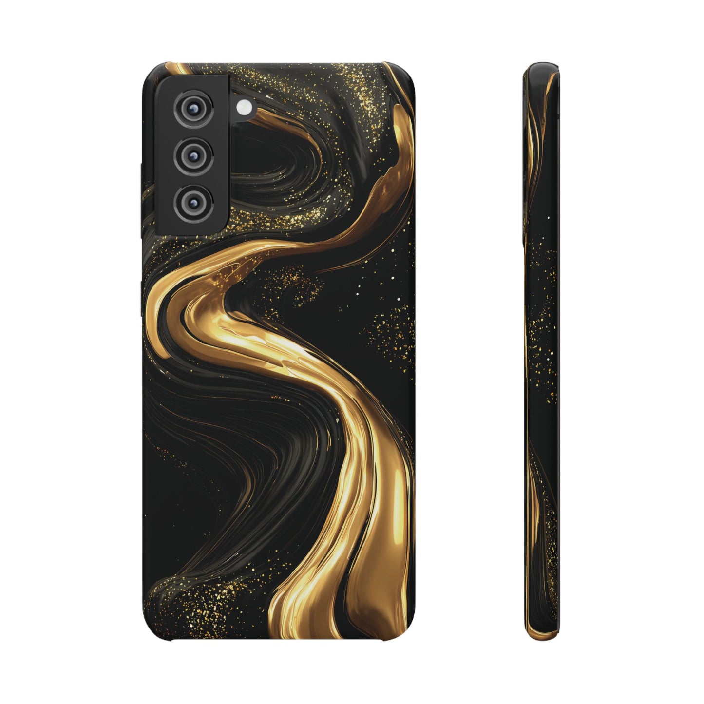 Elegant Gold Swirl Snap Case - Stylish Phone Cover, Modern Accessory, Gift for Her, Luxe Phone Case, Trendy Decor