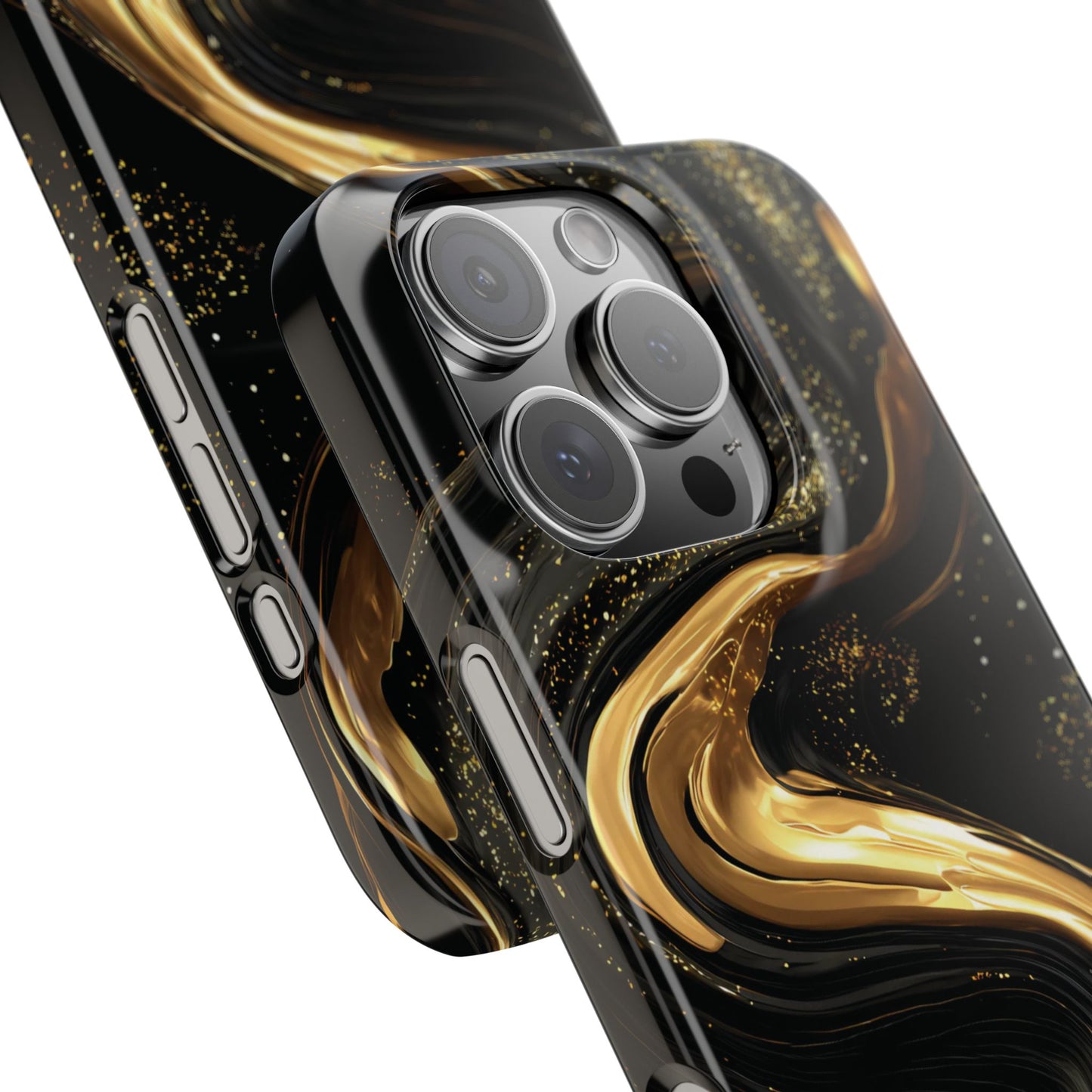 Elegant Gold Swirl Snap Case - Stylish Phone Cover, Modern Accessory, Gift for Her, Luxe Phone Case, Trendy Decor