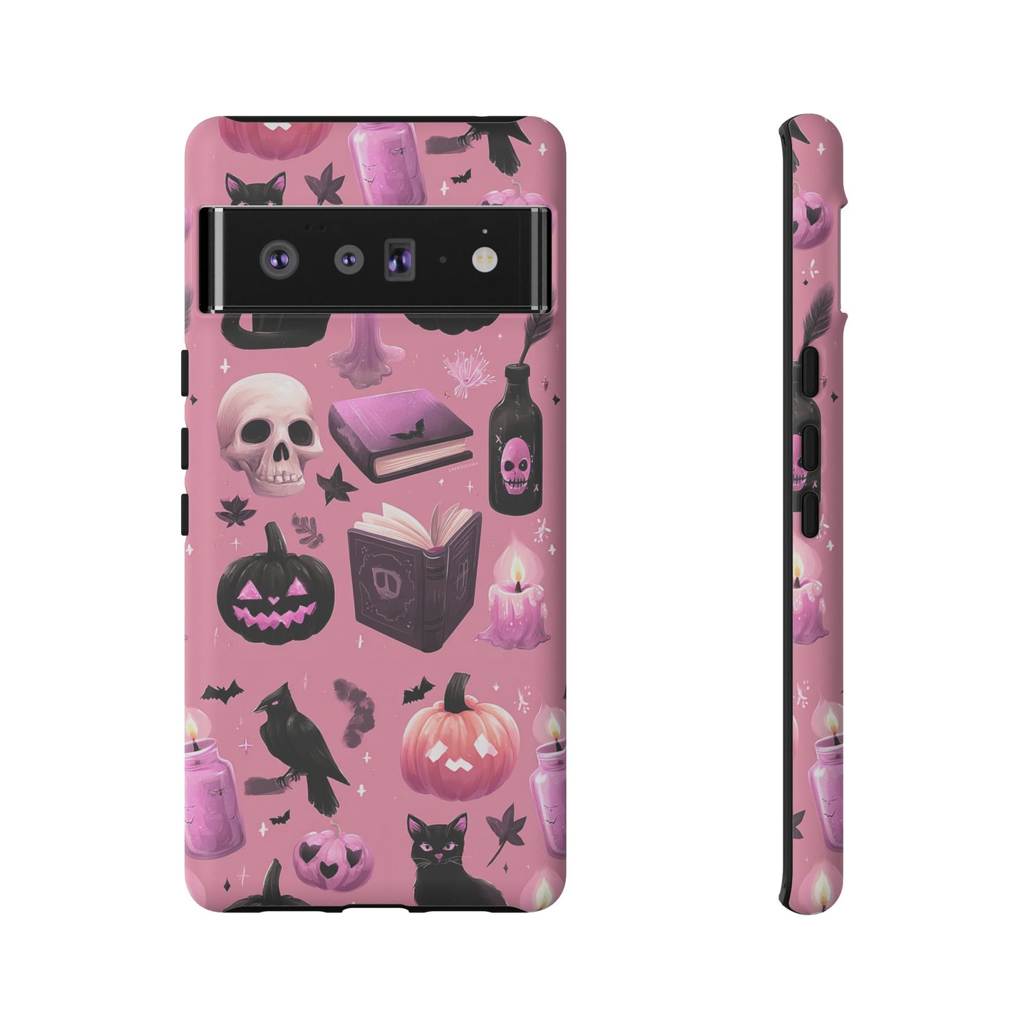Spooky Phone Case - Halloween Design, Cute Costume Accessory, Fall Decor, Gift for Cat Lovers, Witchy Vibes, Trick or Treat