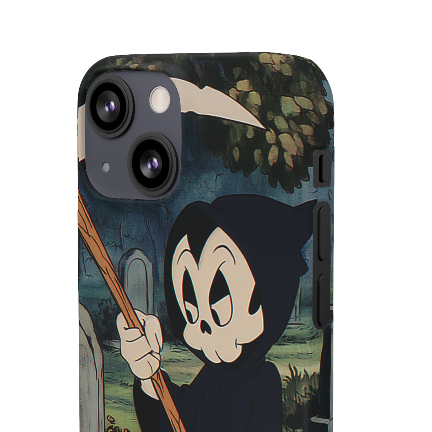 Grim Reaper Snap Case, Halloween Phone Case, Cute Death Phone Cover, Spooky Accessories, Unique Phone Protector