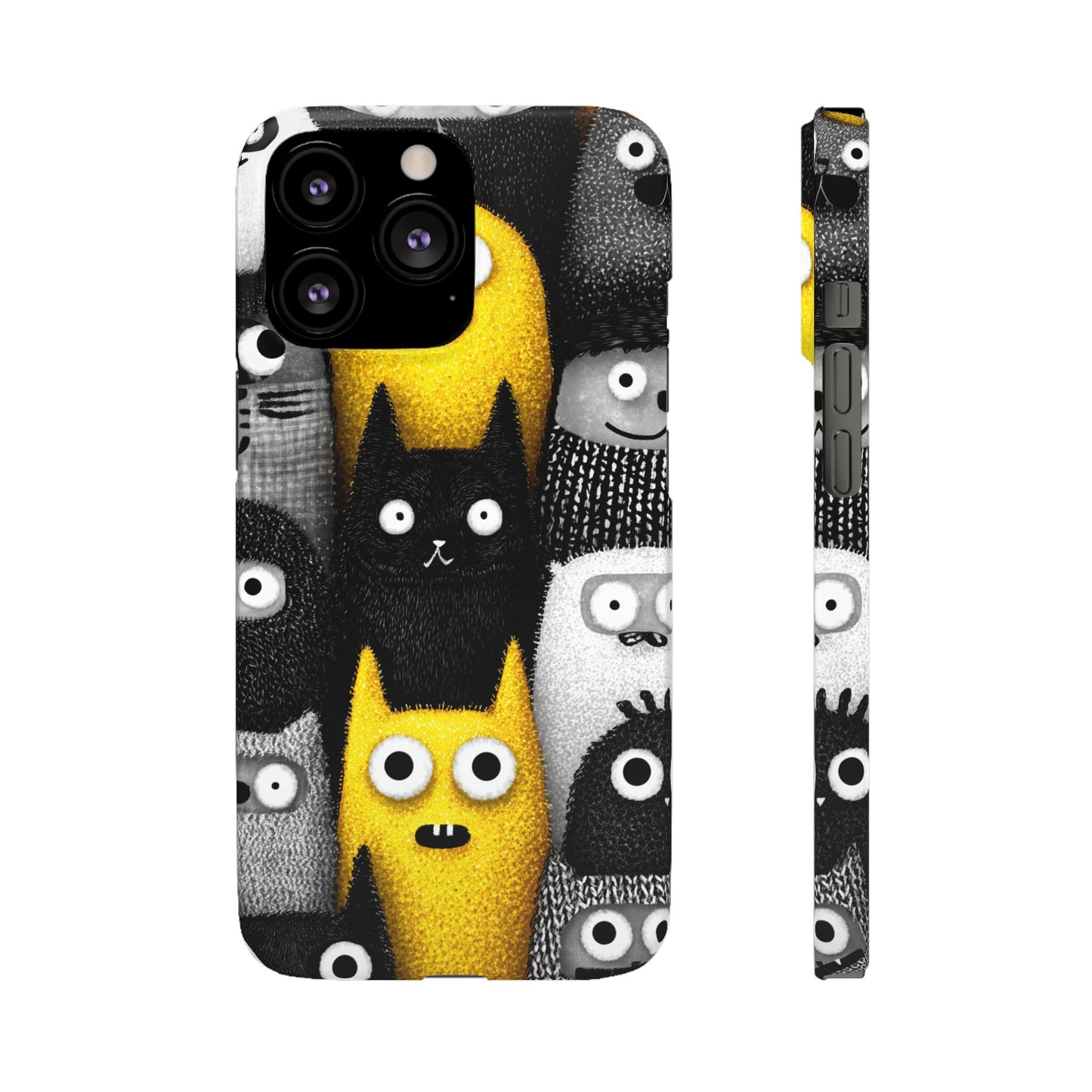 Colorful Character Snap Cases, Cute Phone Cover, Unique Gift for Kids, Fun Accessory, Perfect for Birthdays, Holidays