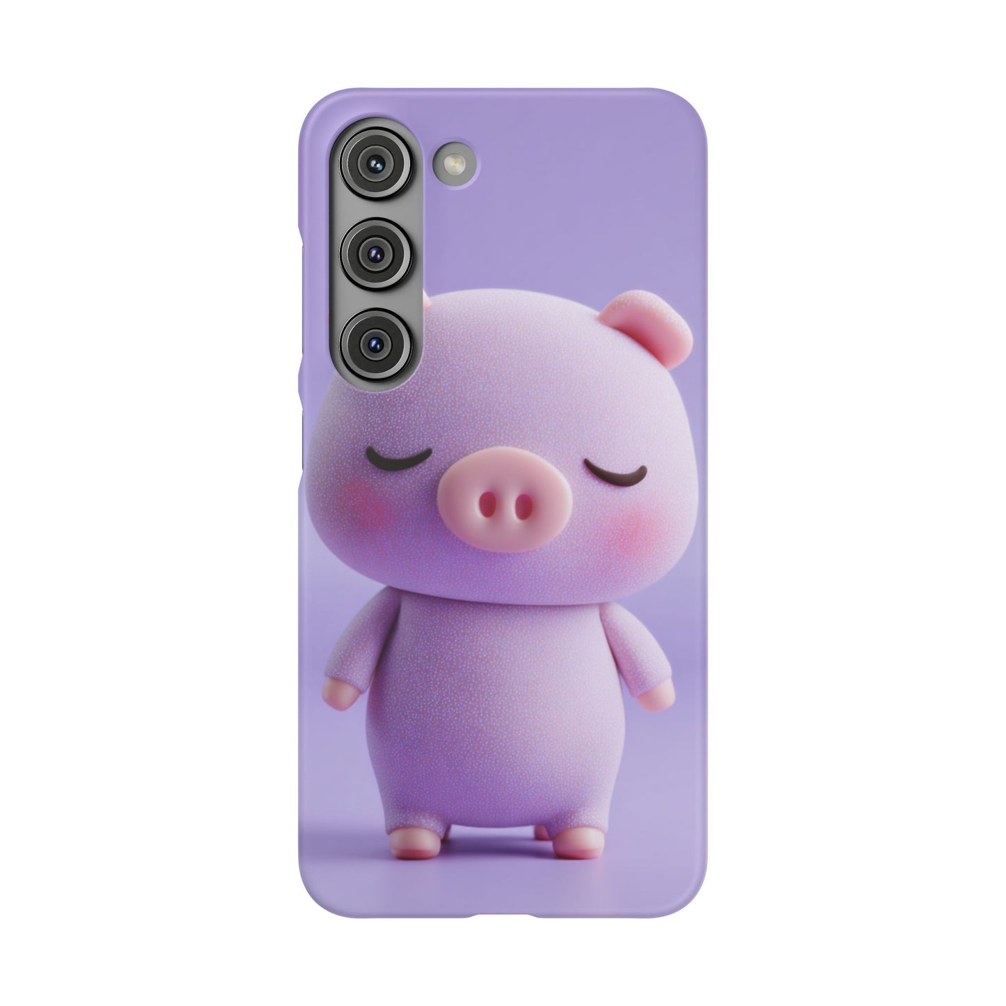 Cute Pig Snap Case for iPhone, Animal Lovers Phone Cover, Kawaii Aesthetic Accessory, Birthday Gift, Unique Phone Protection