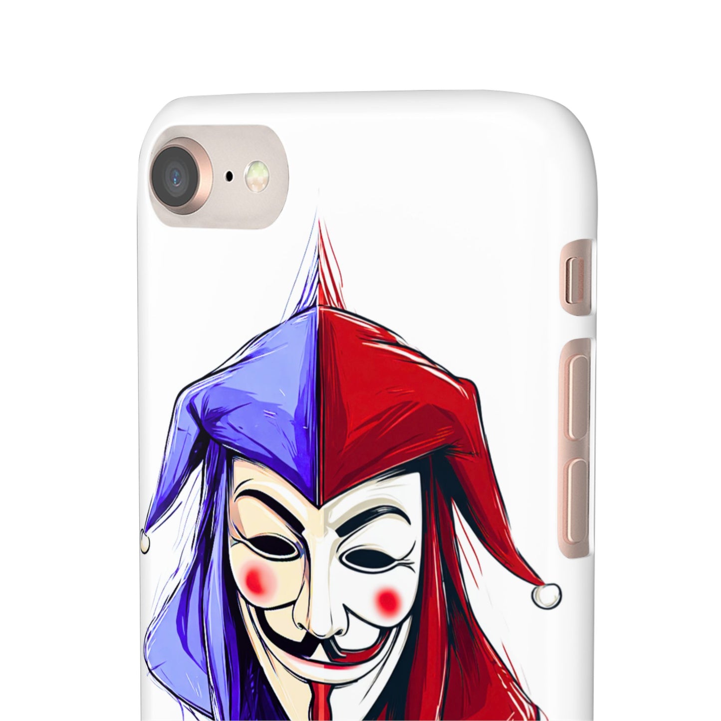Joker & Anonimous Reunited Guy Fawkes Art Snap Case and Protective Phone Cover For iPhone and Samsung