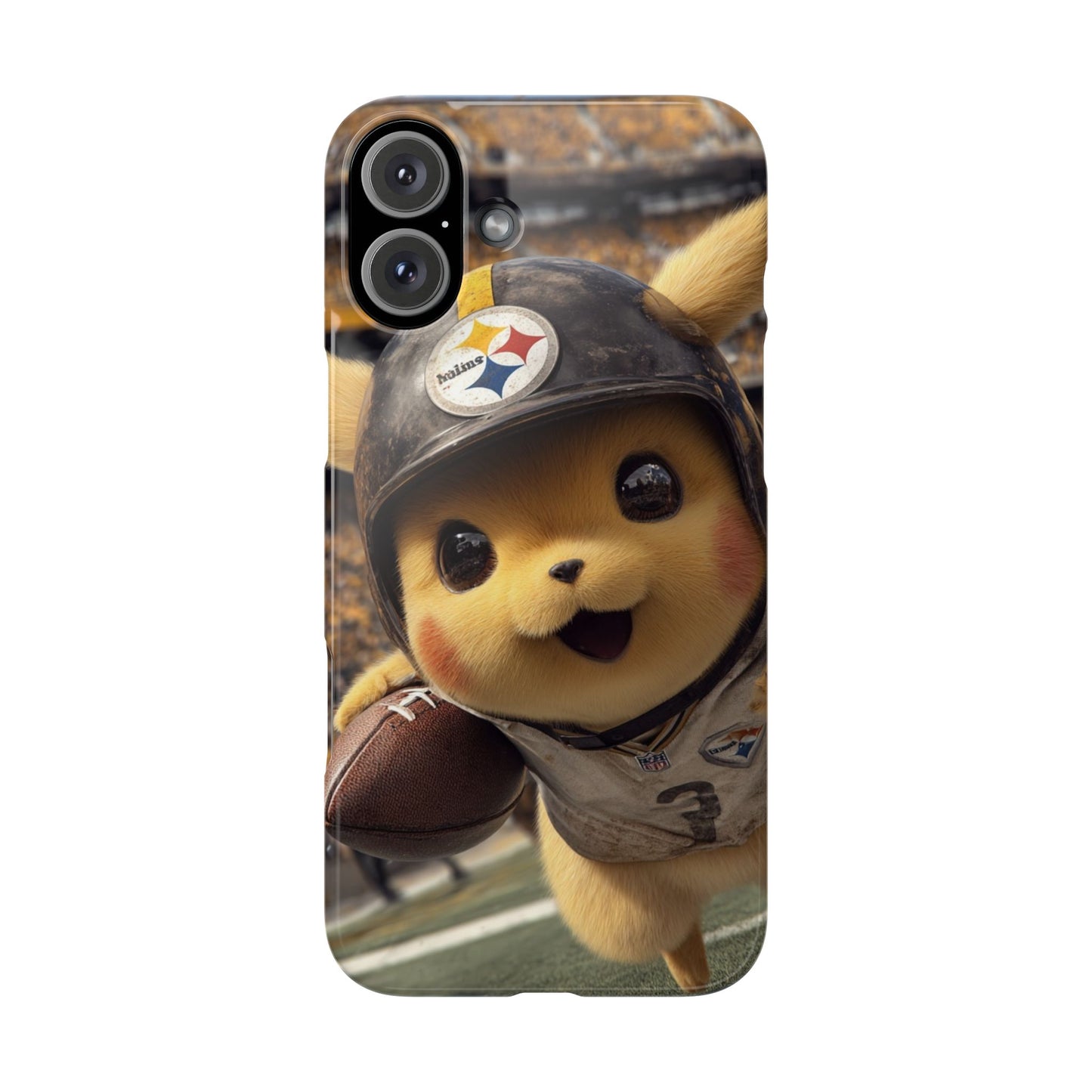 Fun Character Sports Snap Case, Phone Case, Fun Tech Accessory, Cute Gift for Gamers, Football Lovers, Kids.