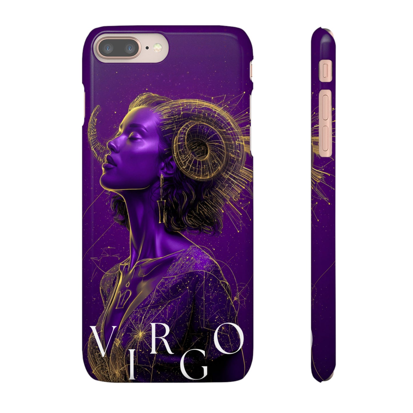 Purple Gold Celestial Virgo Snap Case and Protective Cover for Samsung and iPhone