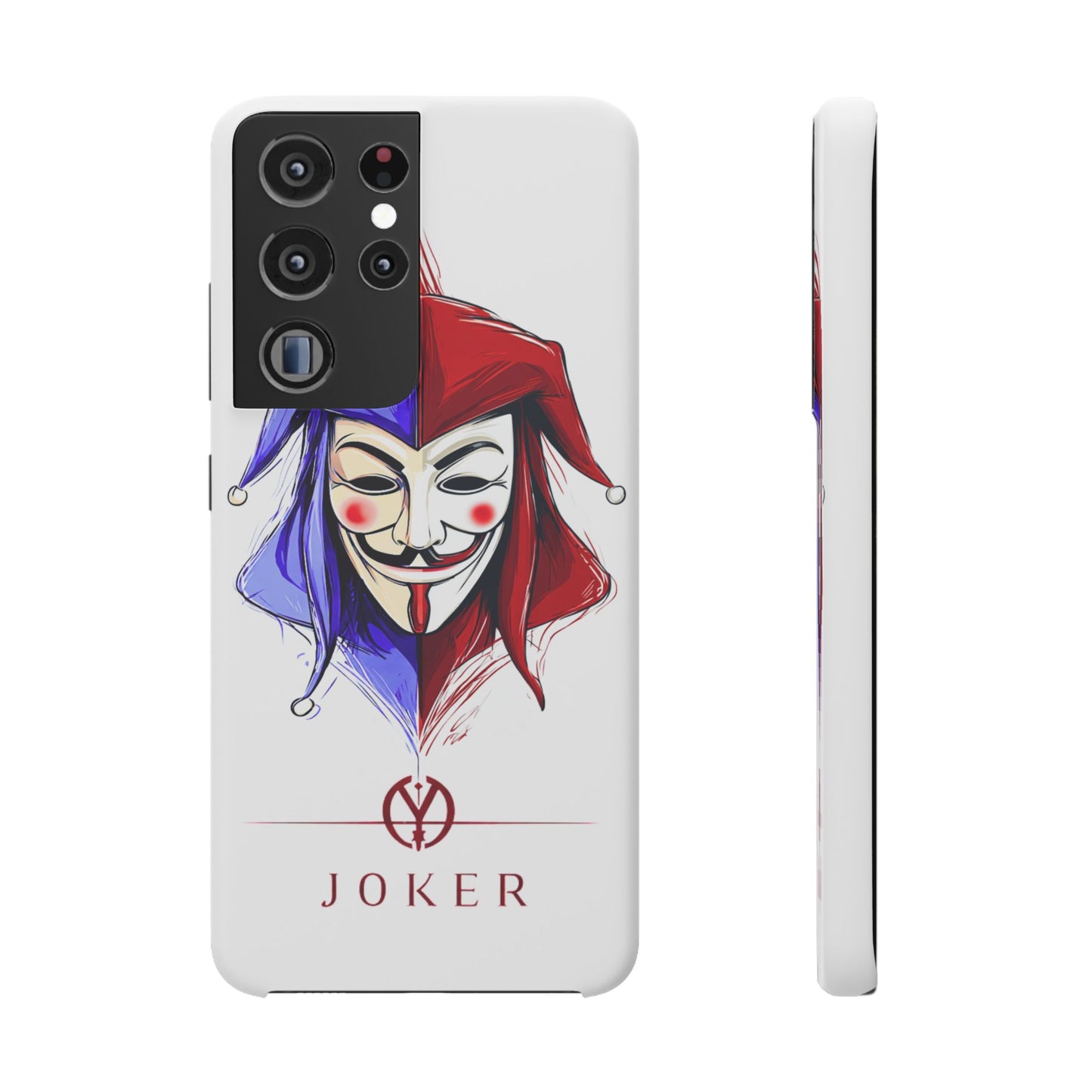 Joker & Anonimous Reunited Guy Fawkes Art Snap Case and Protective Phone Cover For iPhone and Samsung