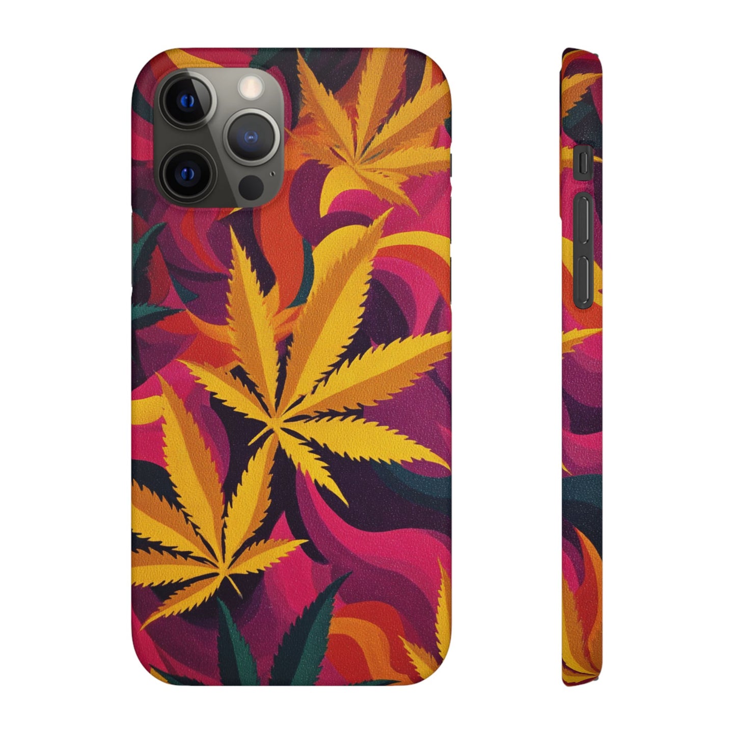 Autumn Vibe Cannabis Snap Case for IPhones and Samsungs Custom