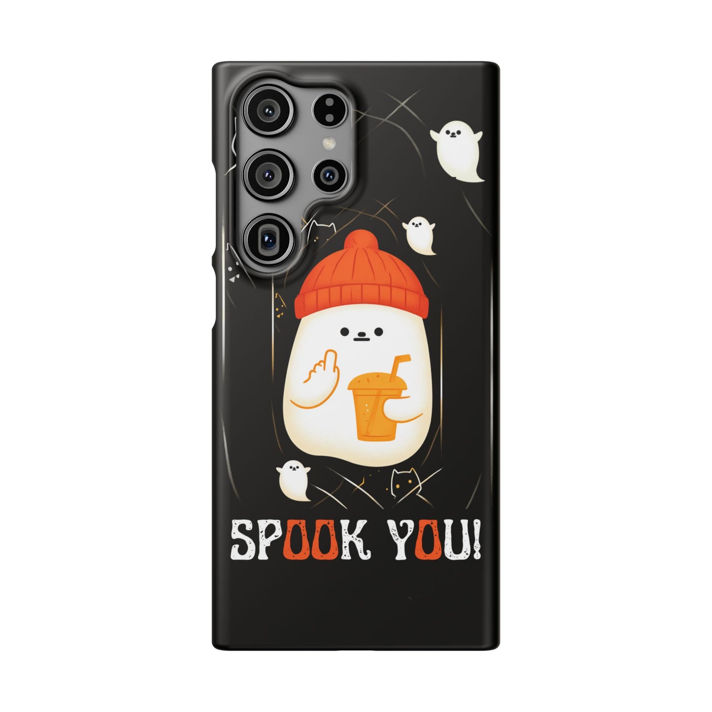 Spook You Halloween Ghost Snap Case Kawaii Protective Phone Cover for iPhone and Samsung