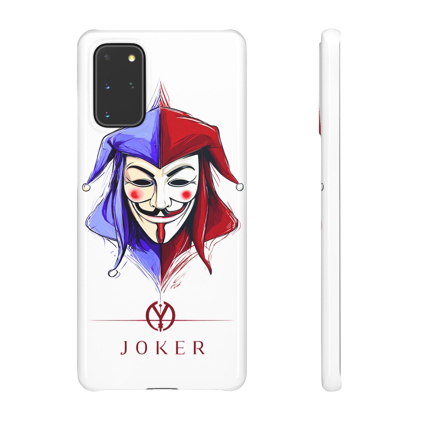 Joker & Anonimous Reunited Guy Fawkes Art Snap Case and Protective Phone Cover For iPhone and Samsung
