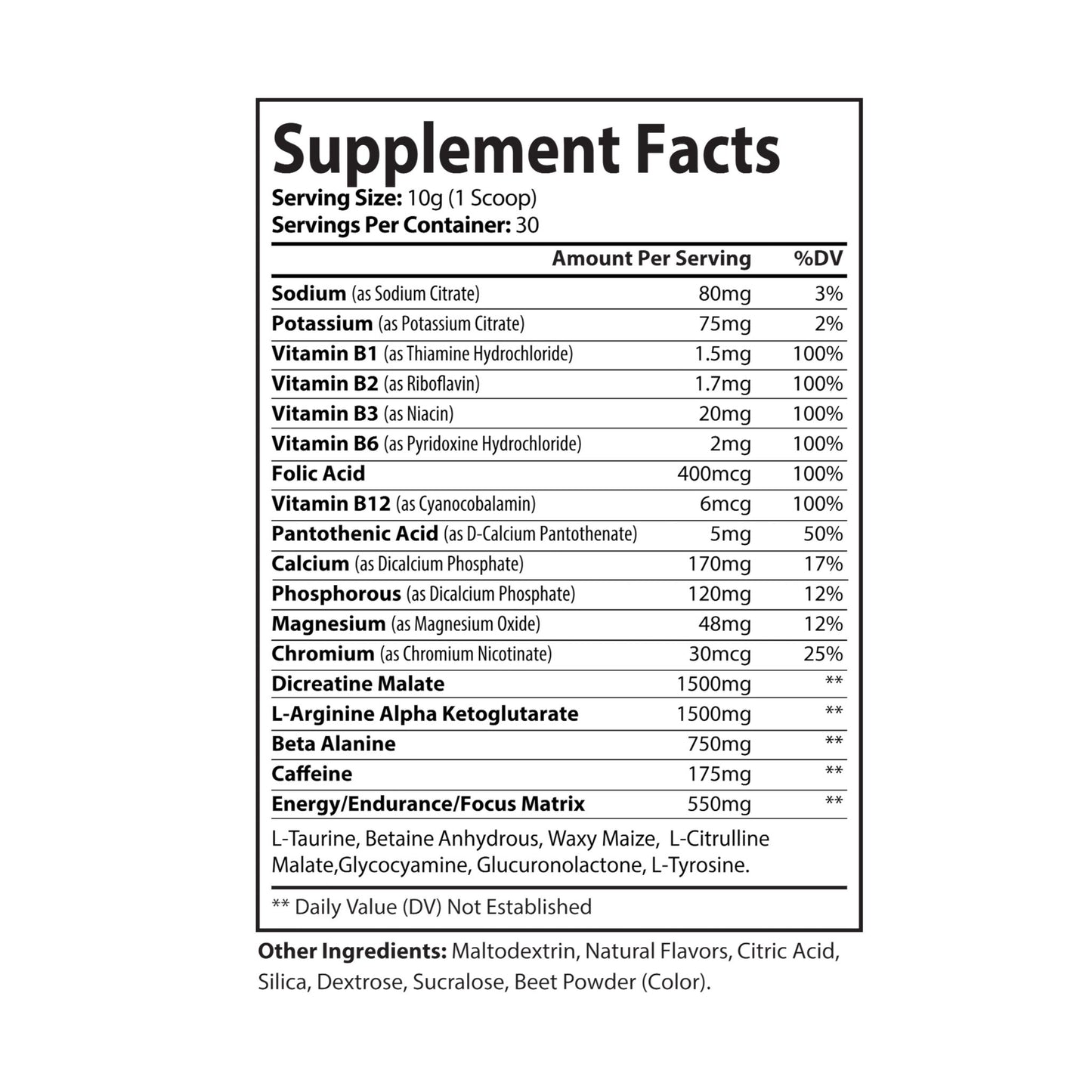 Pre-Workout Supplement Watermelon