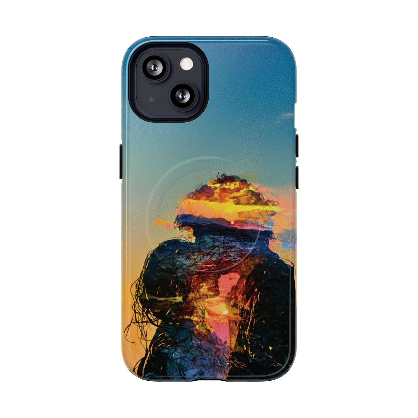 Abstract Sunset Silhouette Tough Magnetic Phone Case