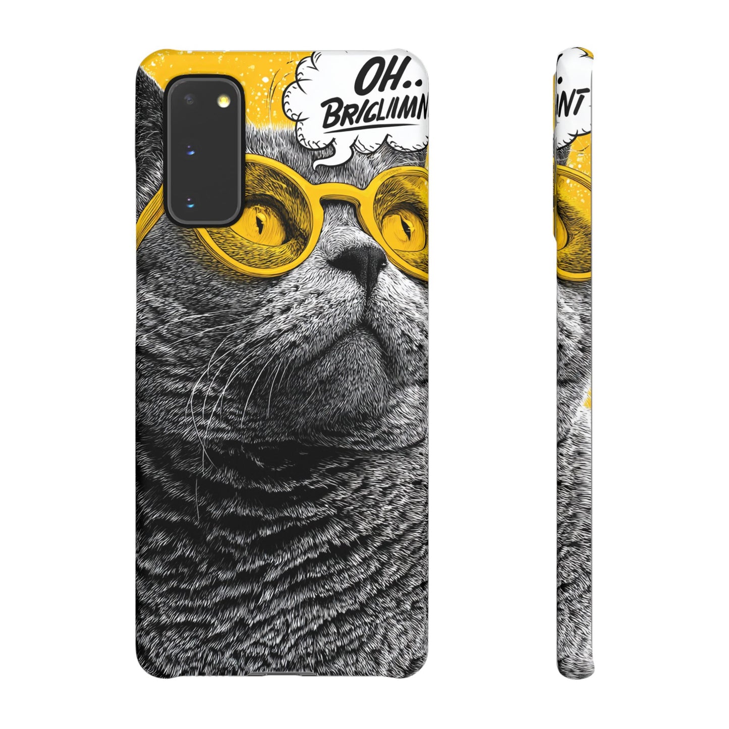 Playful Cat Snap Case - Quirky Phone Cover for Cat Lovers, Gift for Pet Enthusiasts, Funny Accessory for Any Occasion