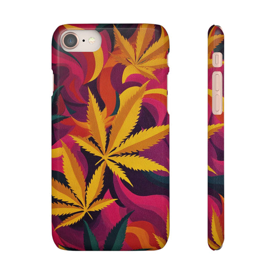 Autumn Vibe Cannabis Snap Case for IPhones and Samsungs Custom